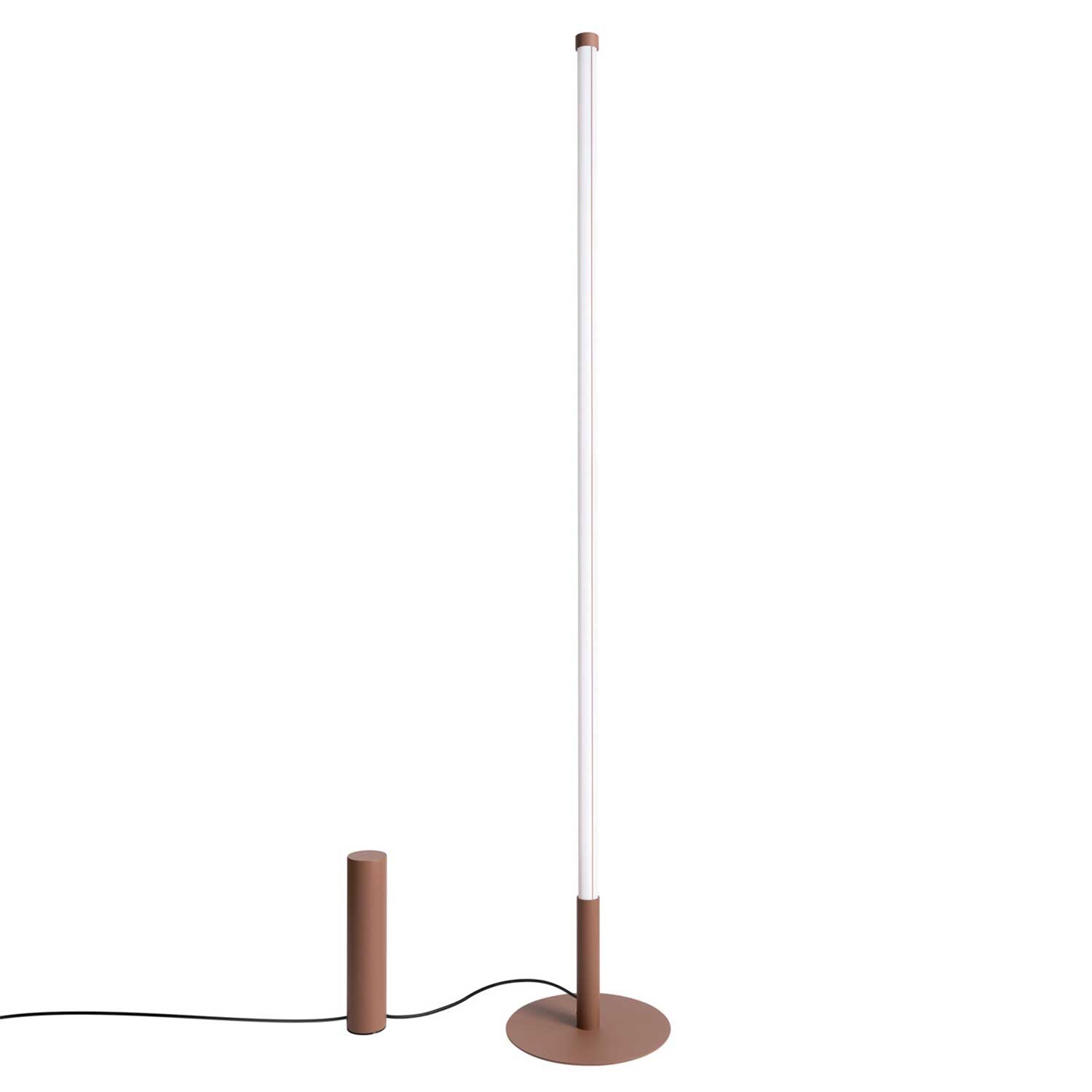 Lynx - Lampadaire tube LED design et acier coloré moderne