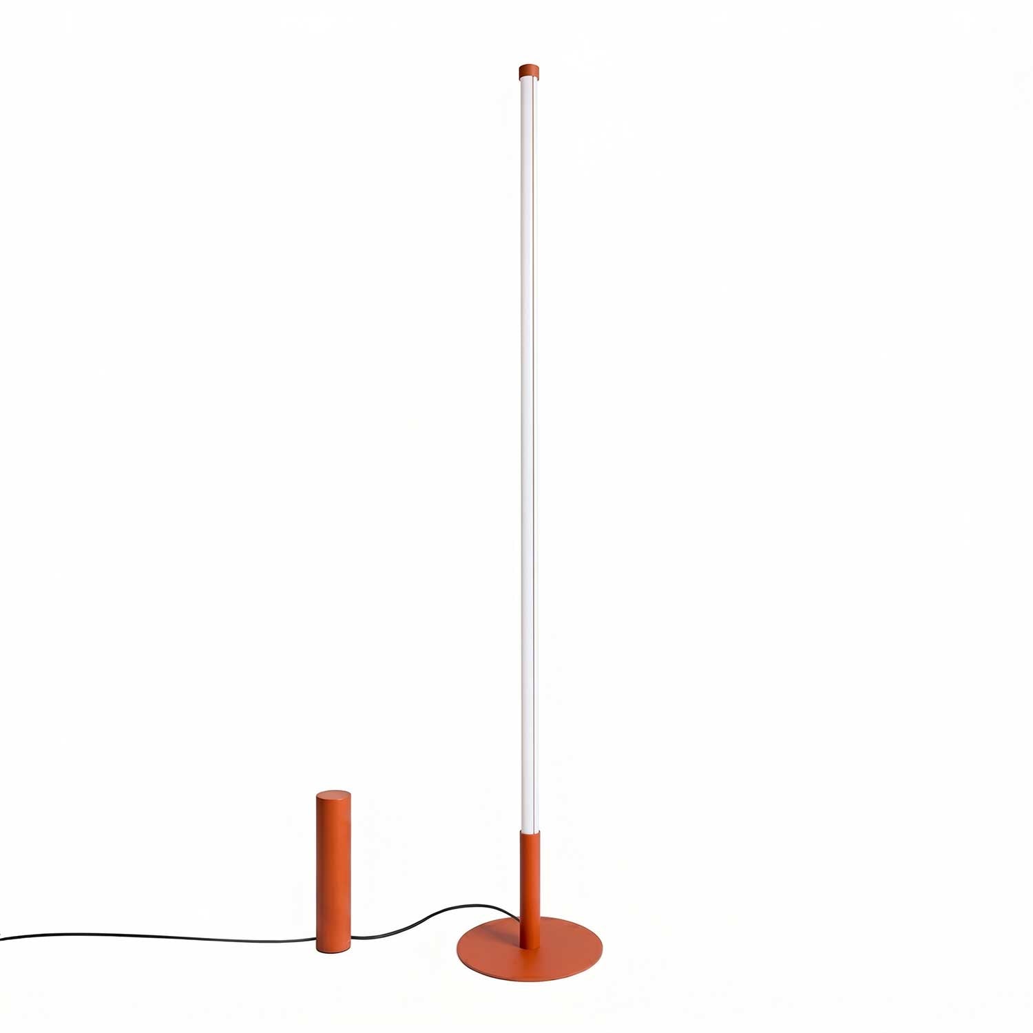 Lynx - Lampadaire tube LED design et acier coloré moderne
