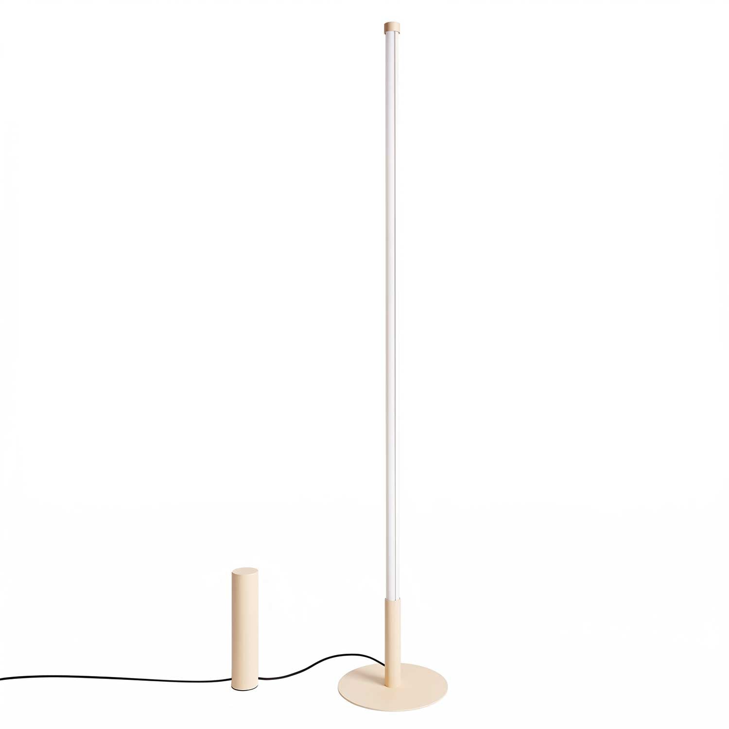 Lynx - Lampadaire tube LED design et acier coloré moderne