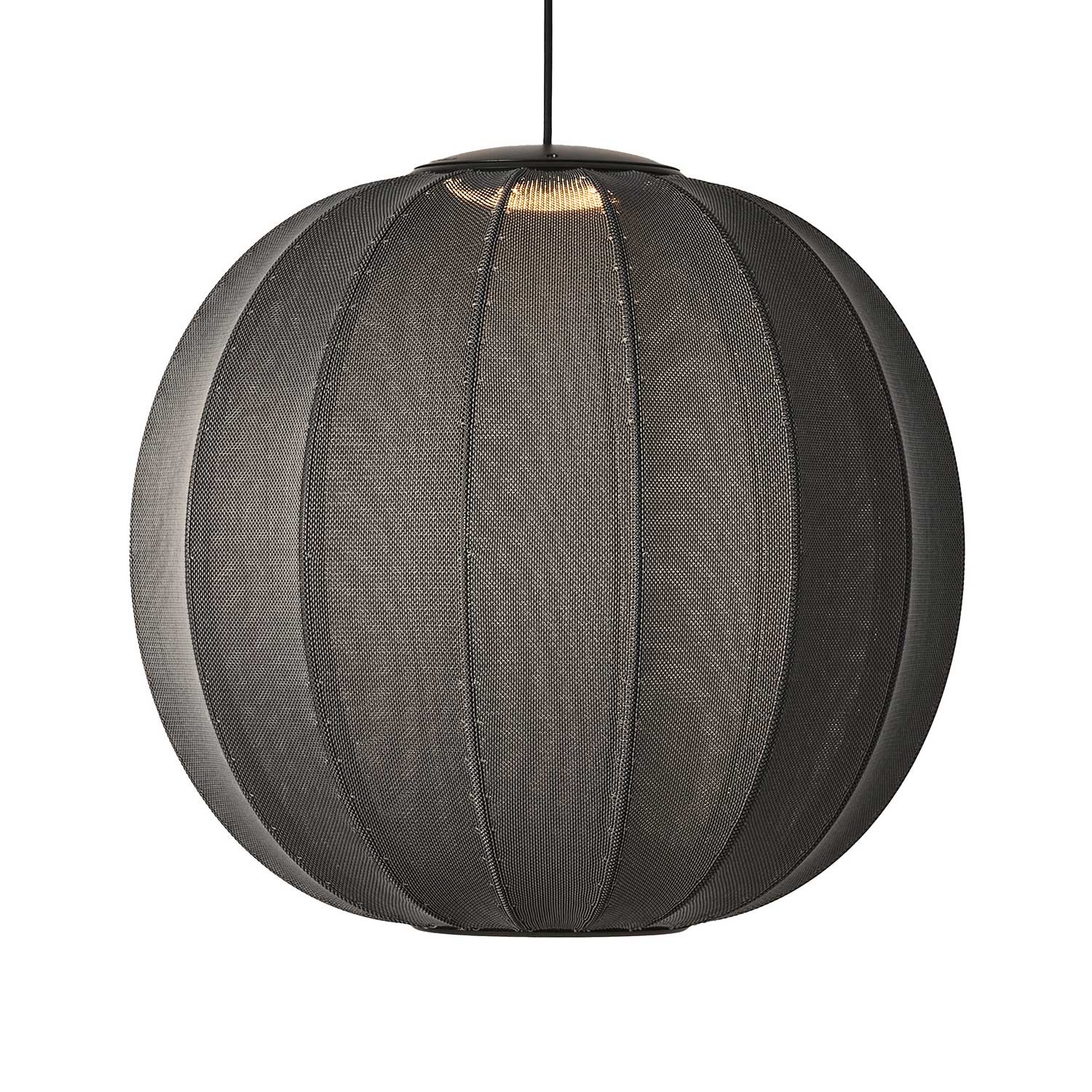 Knit-Wit LED Round - Подвесной светильник LED из ткани в форме шара в стиле японский минимализм