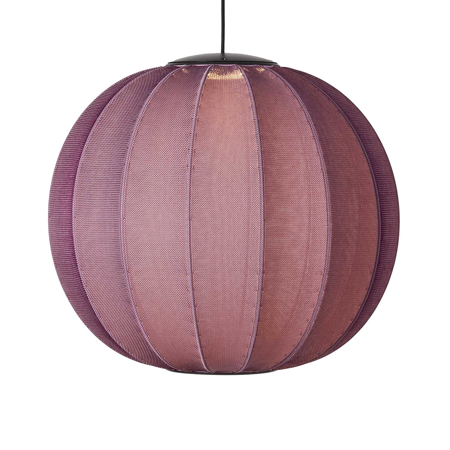 Knit-Wit LED Round - Подвесной светильник LED из ткани в форме шара в стиле японский минимализм