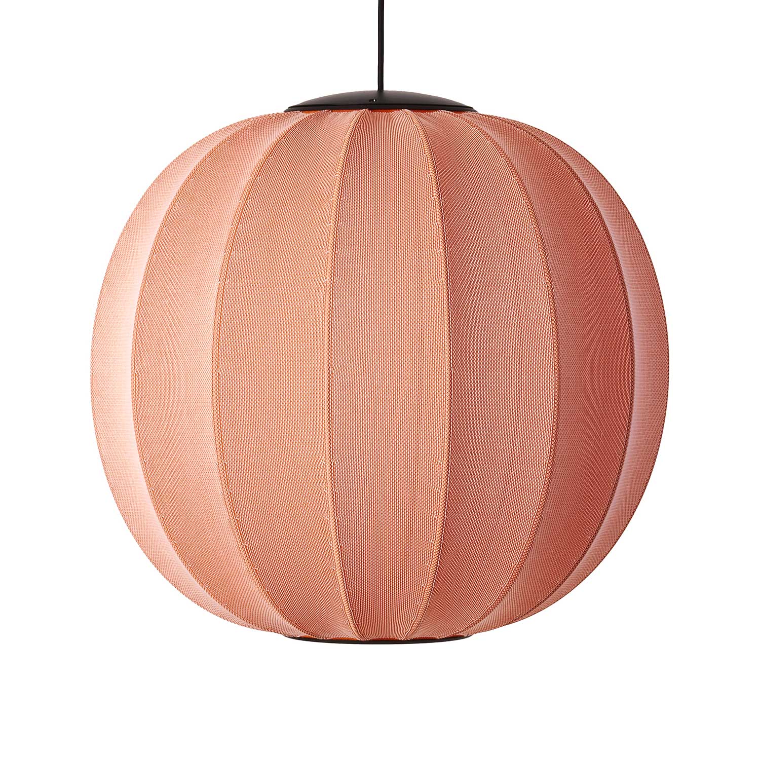 Knit-Wit LED Round - Подвесной светильник LED из ткани в форме шара в стиле японский минимализм