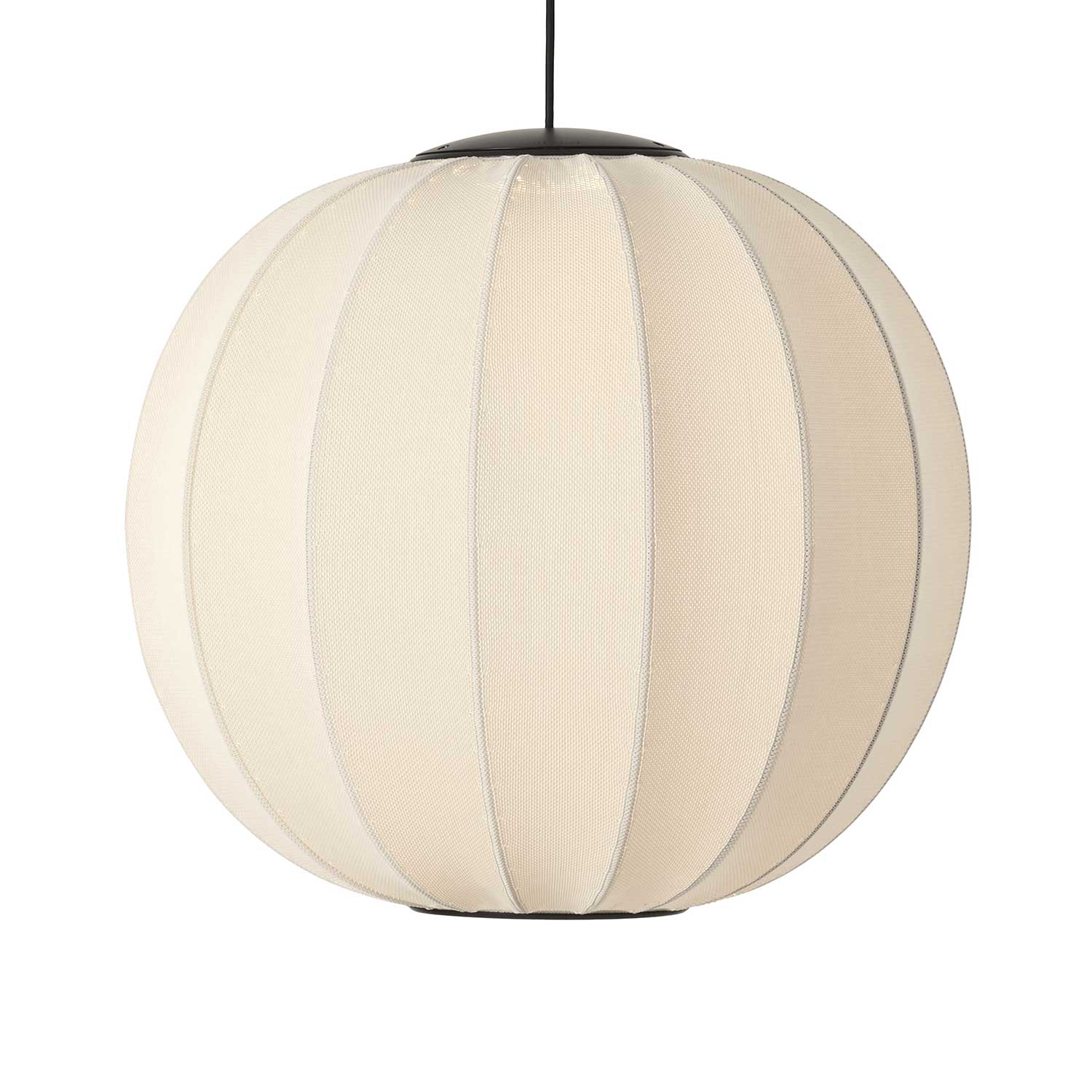 Knit-Wit LED Round - Подвесной светильник LED из ткани в форме шара в стиле японский минимализм