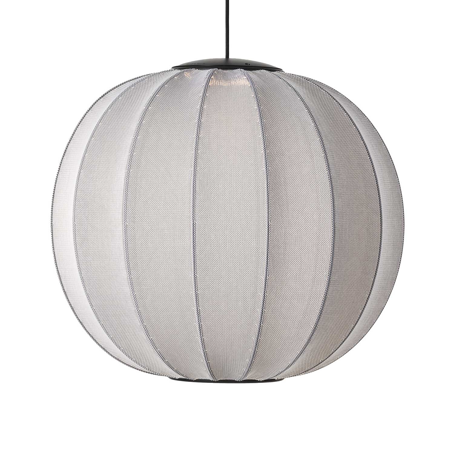 Knit-Wit LED Round - Подвесной светильник LED из ткани в форме шара в стиле японский минимализм