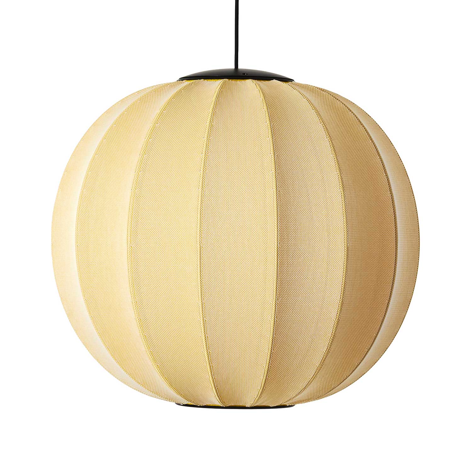 Knit-Wit LED Round - Подвесной светильник LED из ткани в форме шара в стиле японский минимализм