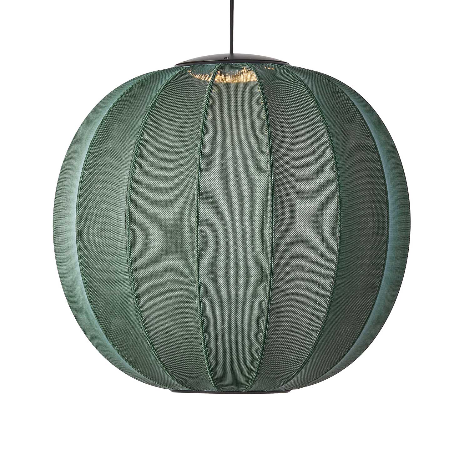 Knit-Wit LED Round - Подвесной светильник LED из ткани в форме шара в стиле японский минимализм