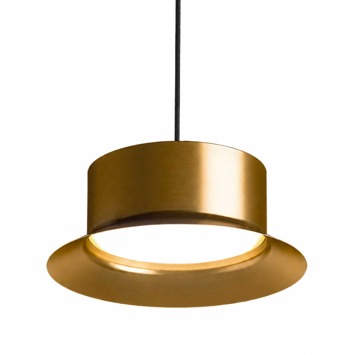 Maine - Lámpara colgante industrial led de cobre