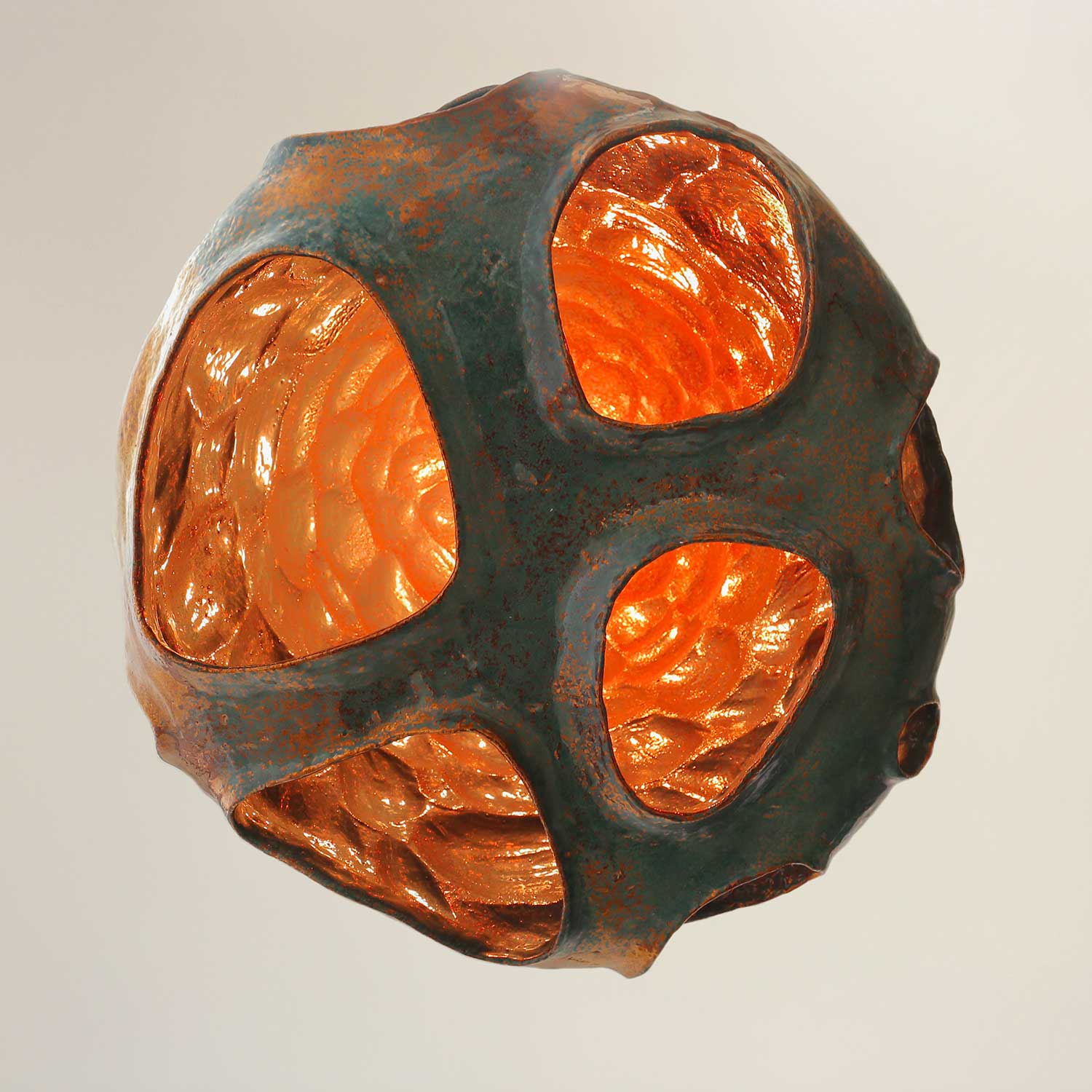 MAKIVKA - Industrielle Hängelampe aus Keramik oder Bronze