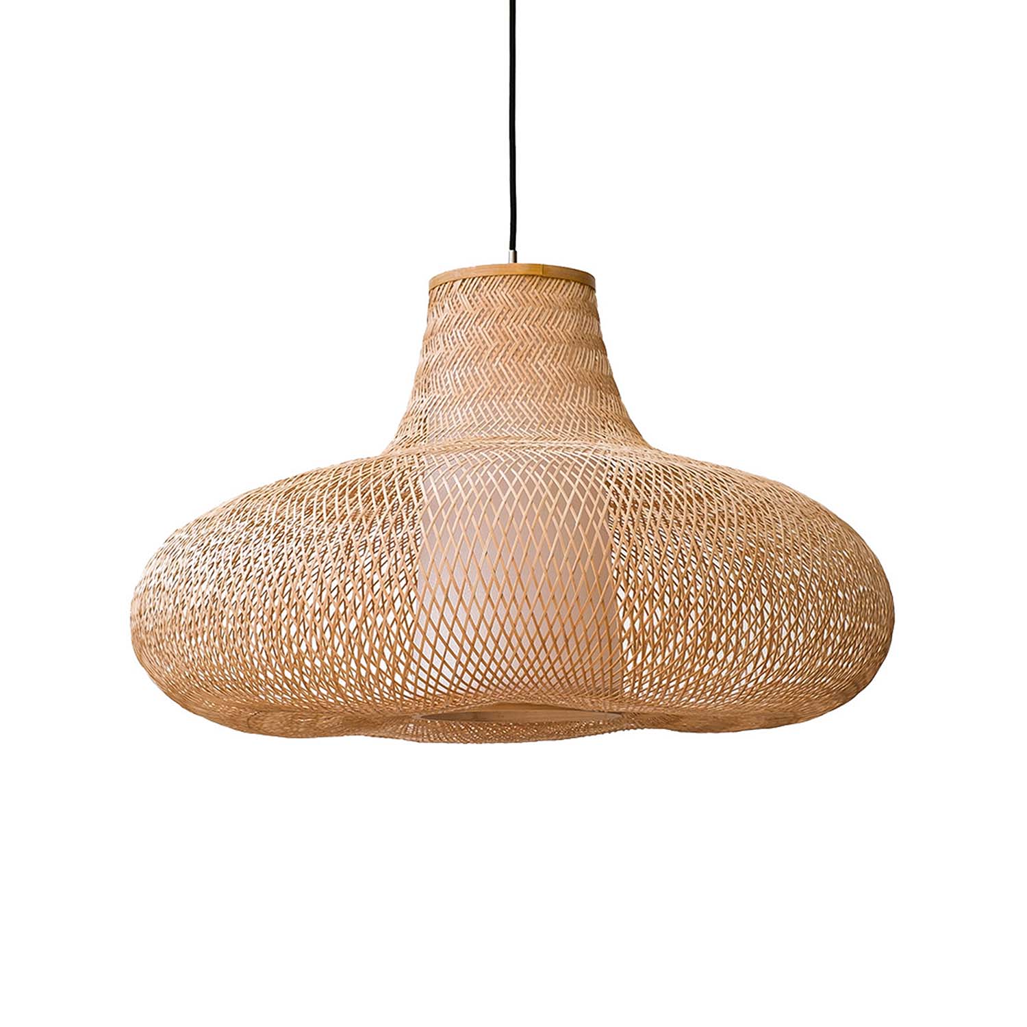 MAY - Woven bamboo suspension light seaside style