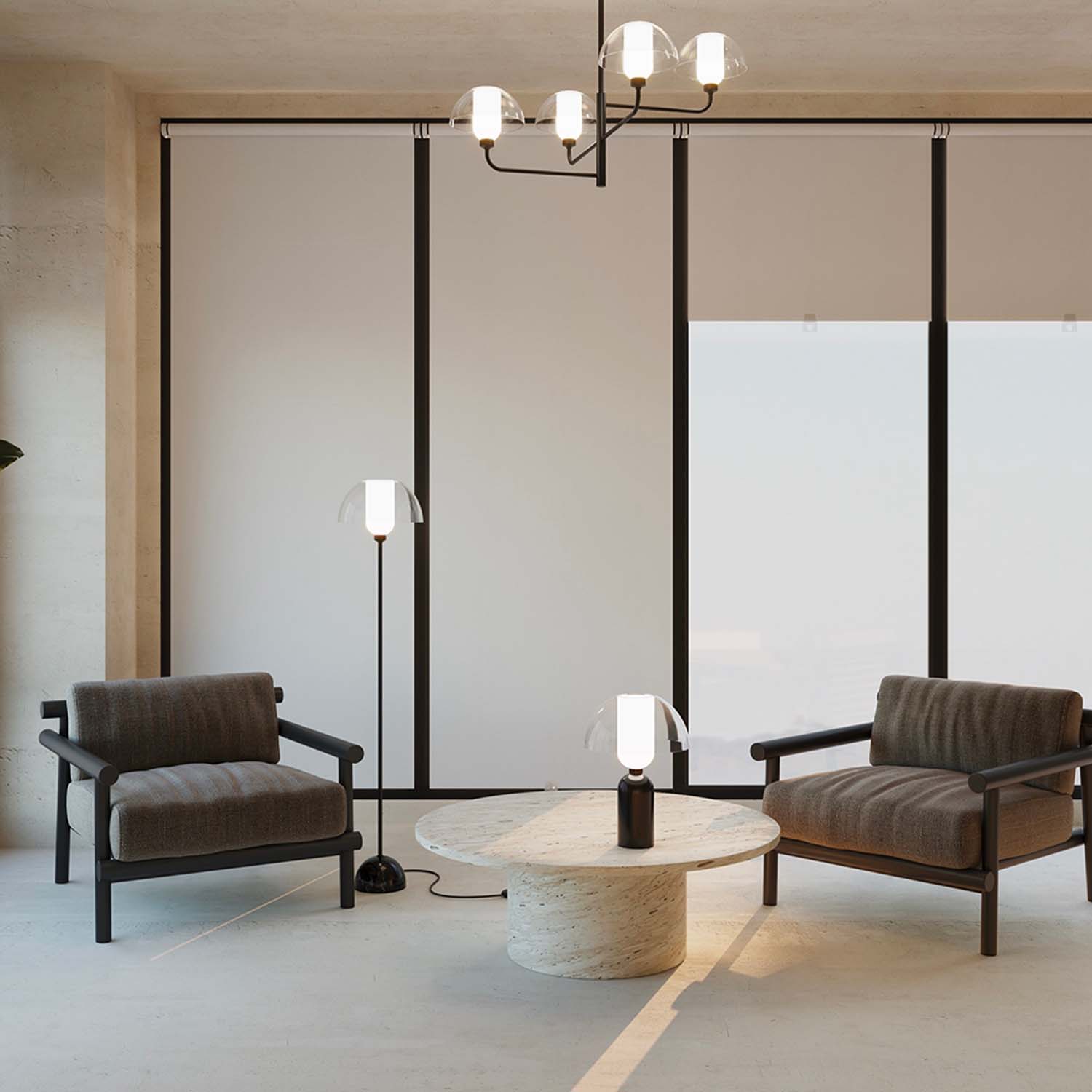 MEMORY - Lampe de chevet en céramique blanche