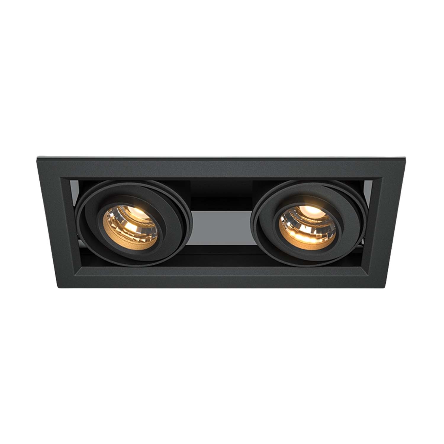 METAL MODERN - Doppel-Einbaustrahler LED integriert aus Aluminium