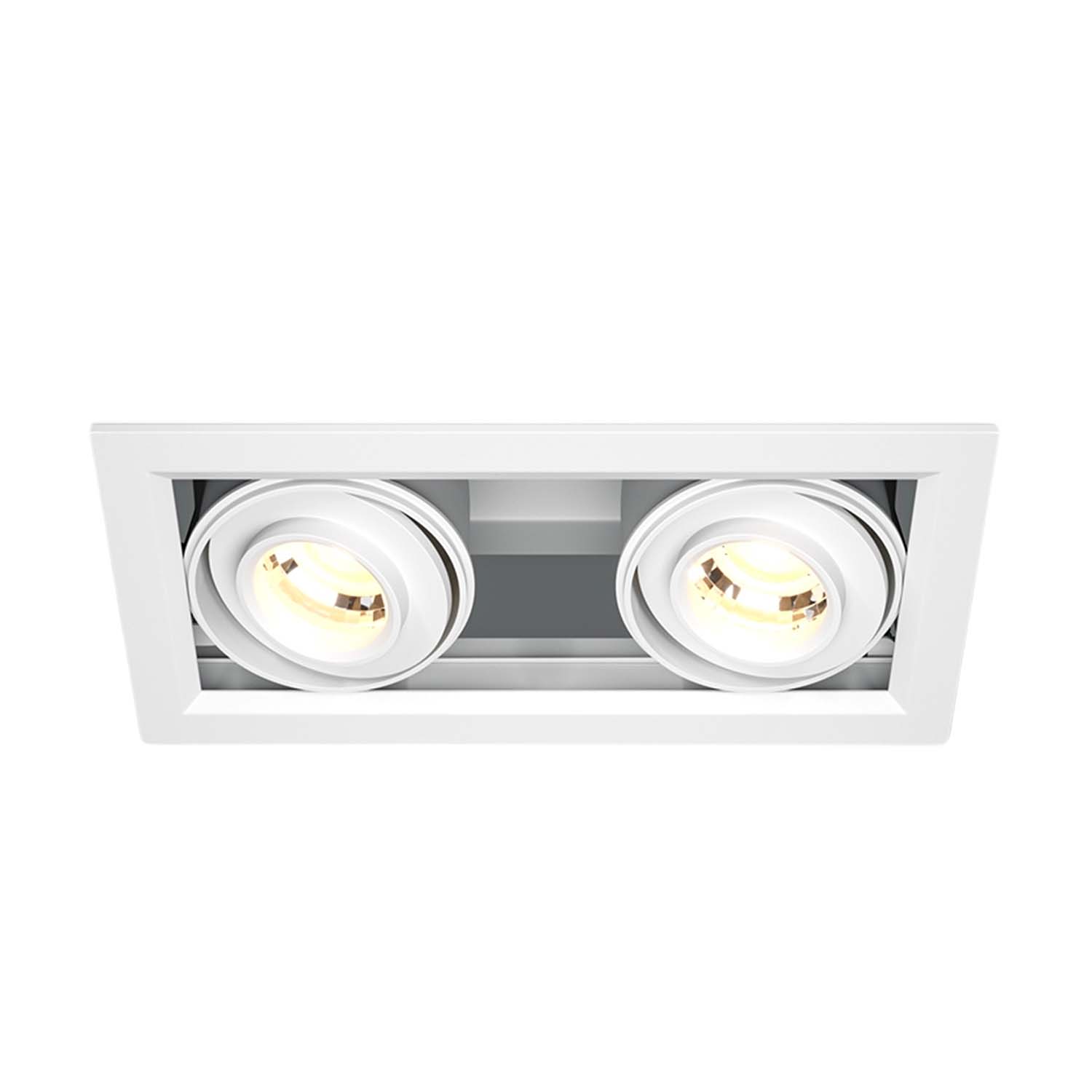 METAL MODERN - Doppel-Einbaustrahler LED integriert aus Aluminium