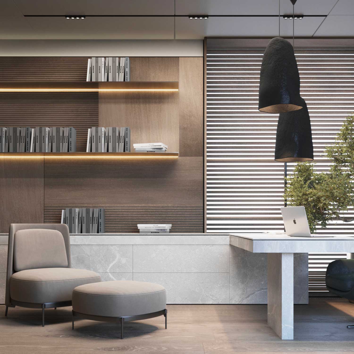 MIATA - Lámpara de diseño orgánico en cerámica para salón