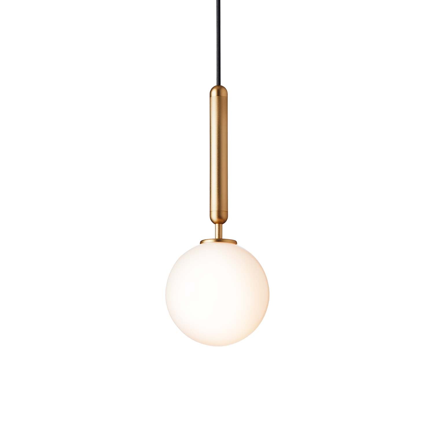 MIIRA 1 Opal - elegante und minimalistische Hängeleuchte, goldfarben oder schwarz