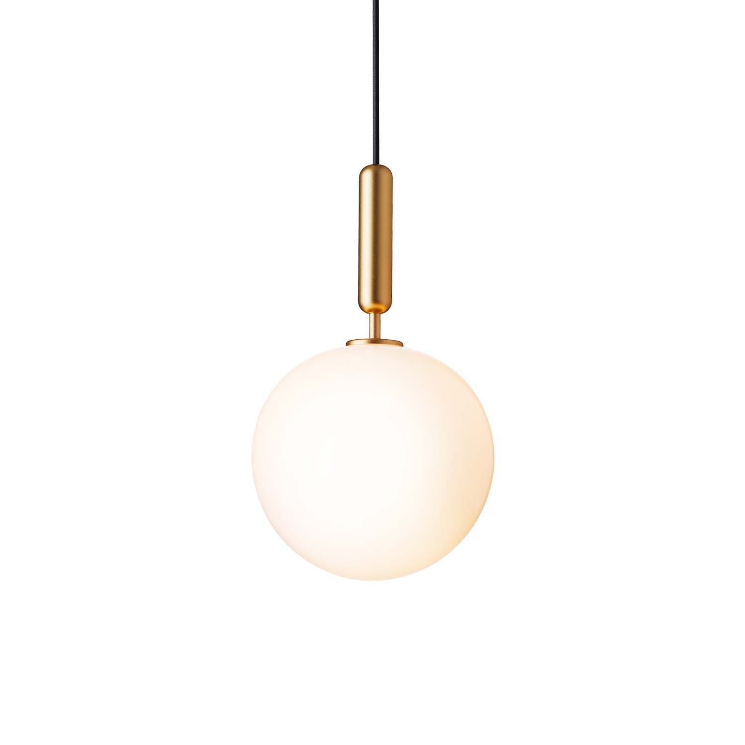 MIIRA 1 Opal - elegante und minimalistische Hängeleuchte, goldfarben oder schwarz