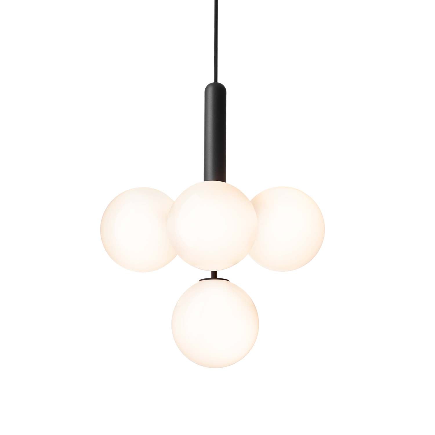MIIRA 4 Opal – Eleganter Kronleuchter der Spitzenklasse, Esszimmer, Gold oder Schwarz