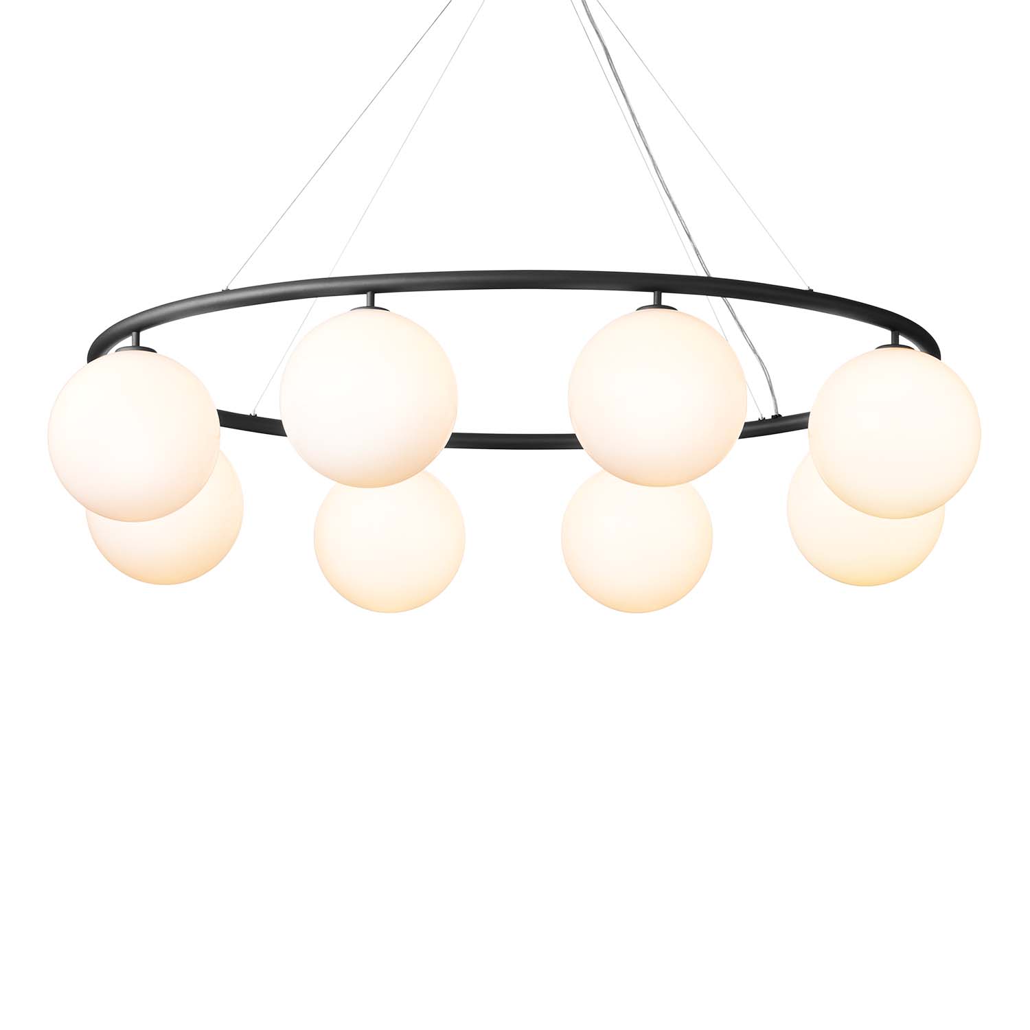 MIIRA Opal Oval - Элегантная овальная люстра премиум-класса для столовой