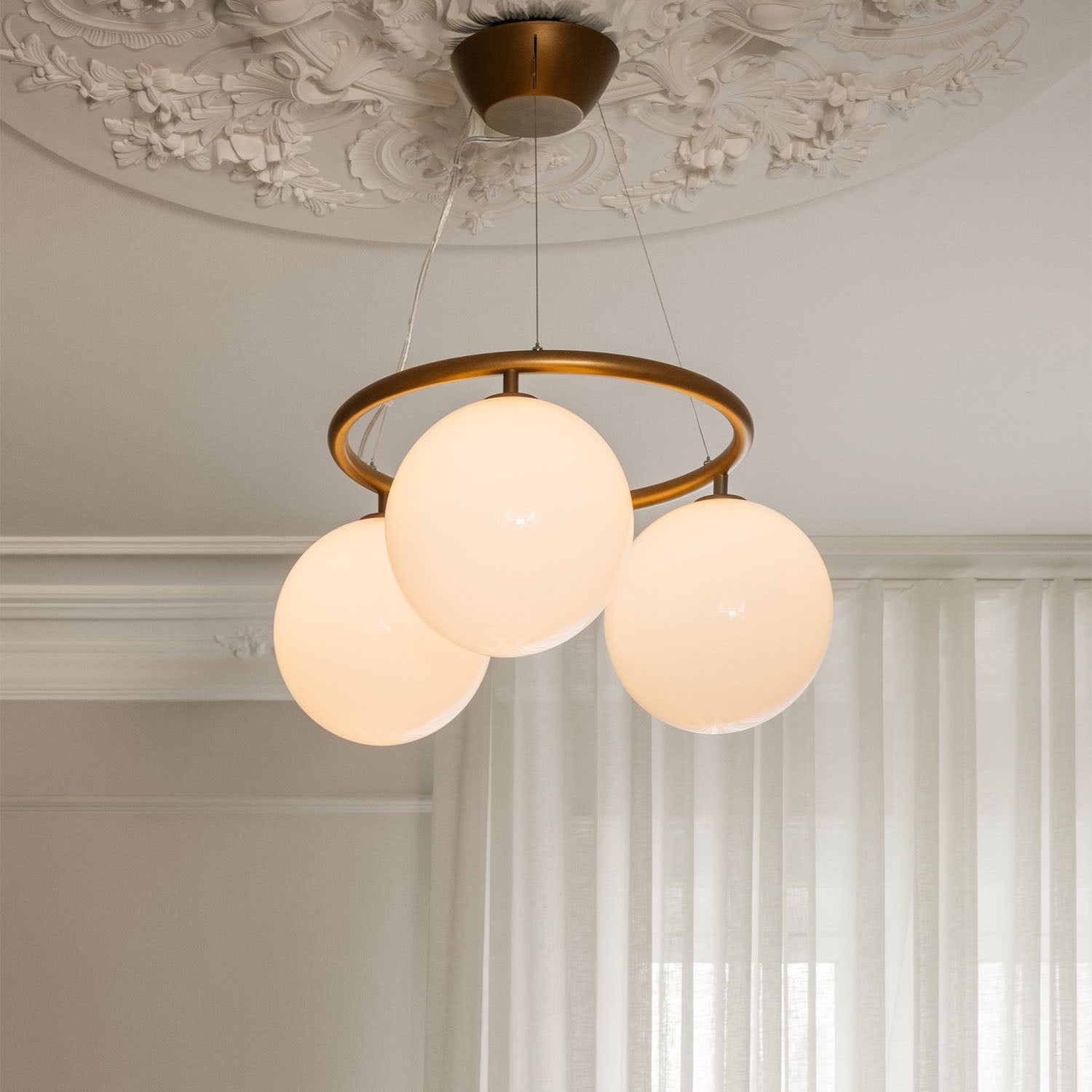 MIIRA Opal Circolare - Lampadario circolare elegante di alta gamma sala da pranzo