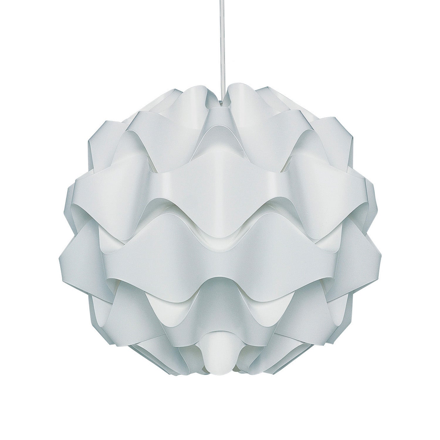 LE KLINT 175 - Runde handgefertigte Design-Hängelampe gewellt
