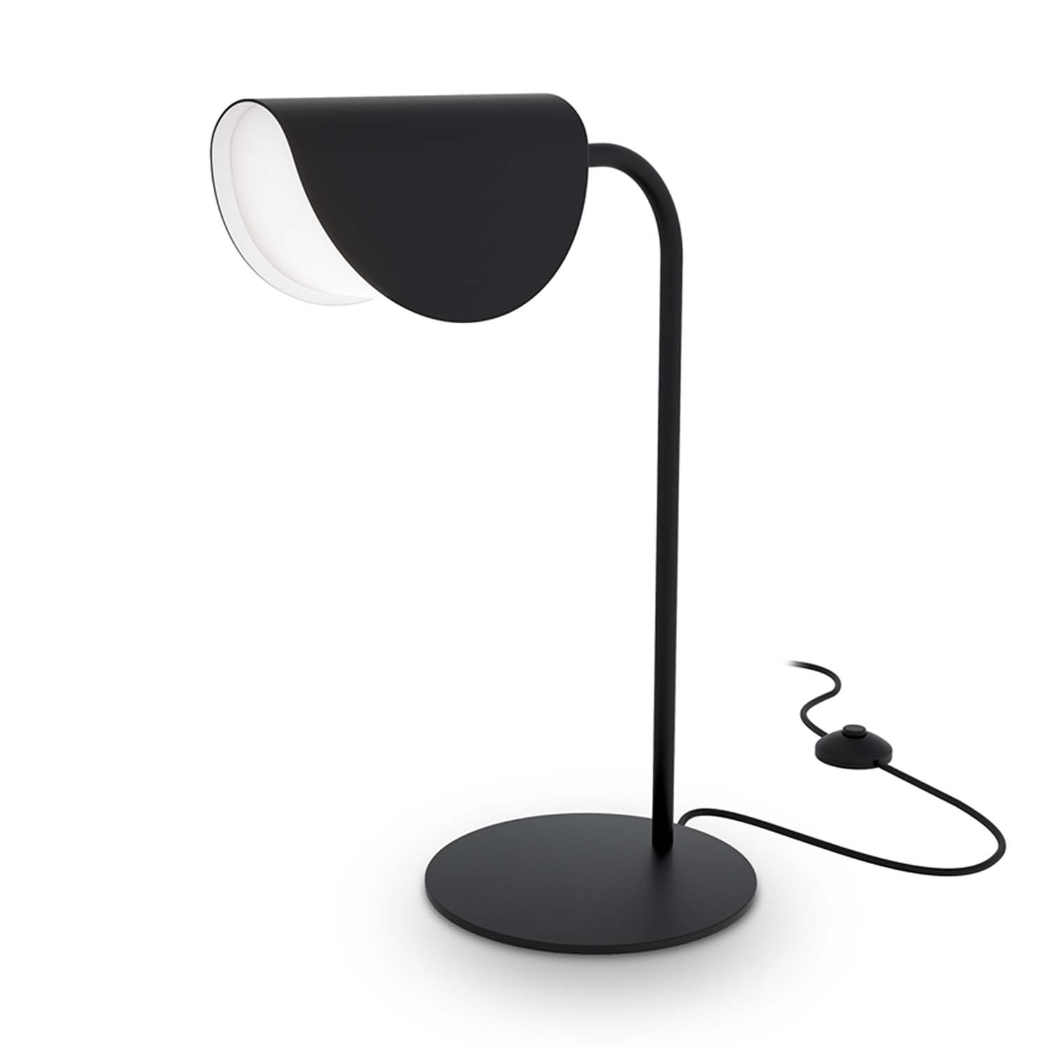 MOLLIS - Lámpara de escritorio negra, salón o dormitorio diseño