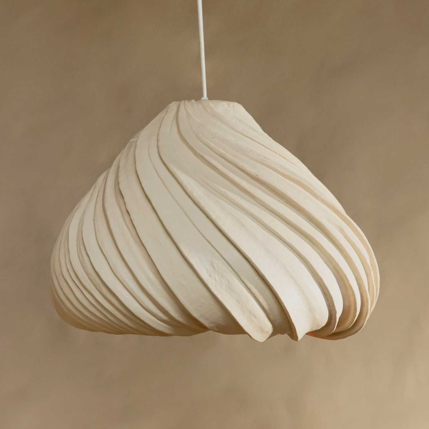 MUSHLYA - Spiral ceramic design chandelier for living room