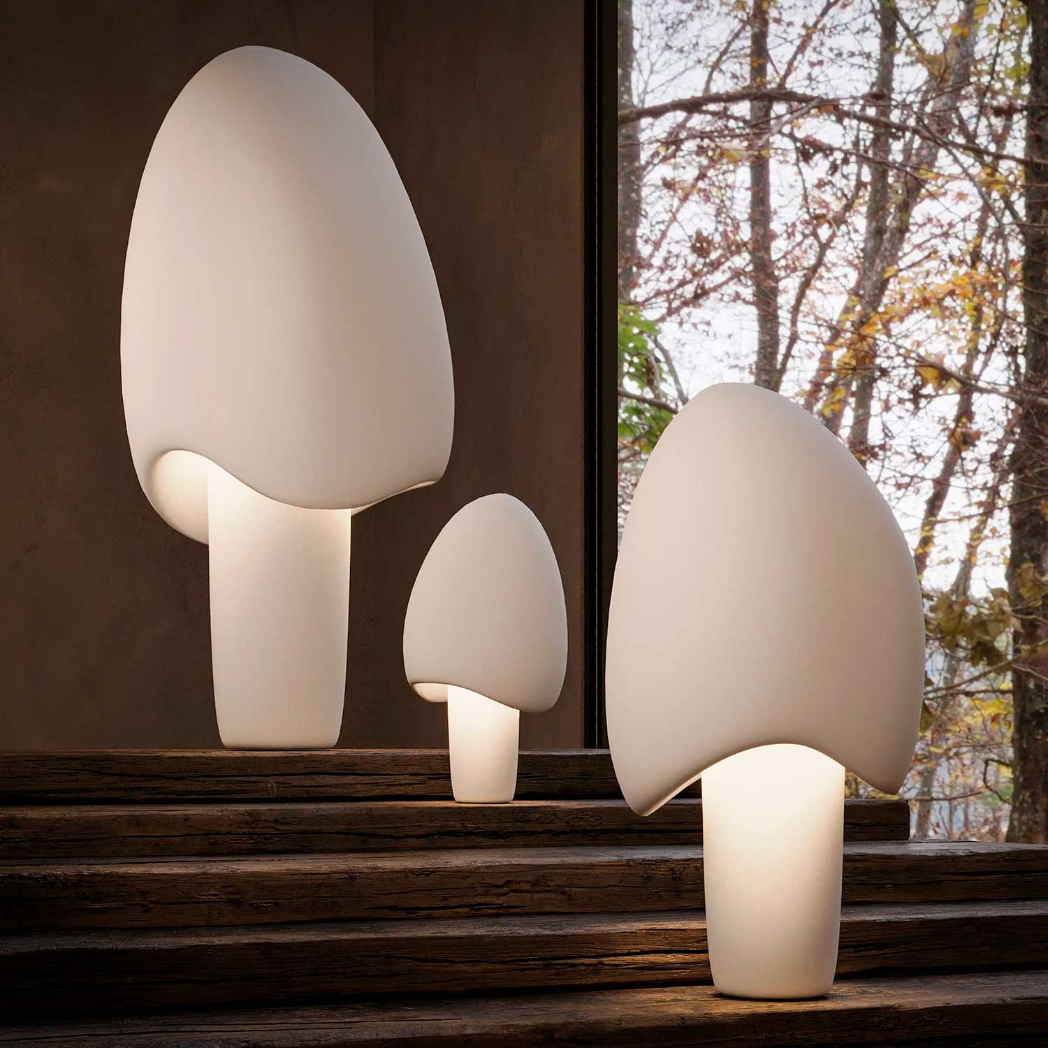 MUSHROOM - Grand lampadaire champignon design pour salon