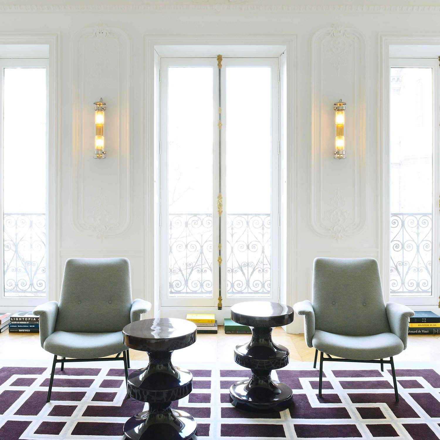 MUSSET GR - Настенный светильник трубчатый индустриальный и современный стальной водонепроницаемый