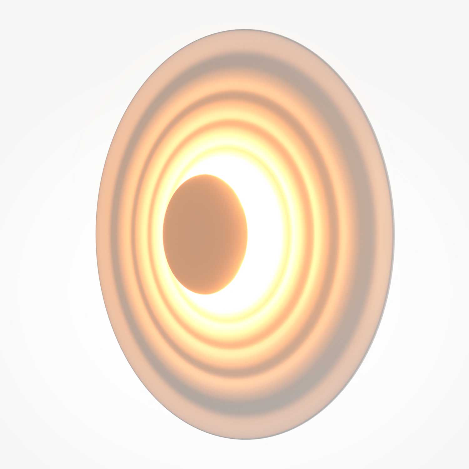 Nami - Applique murale ronde ondulée design pour salon