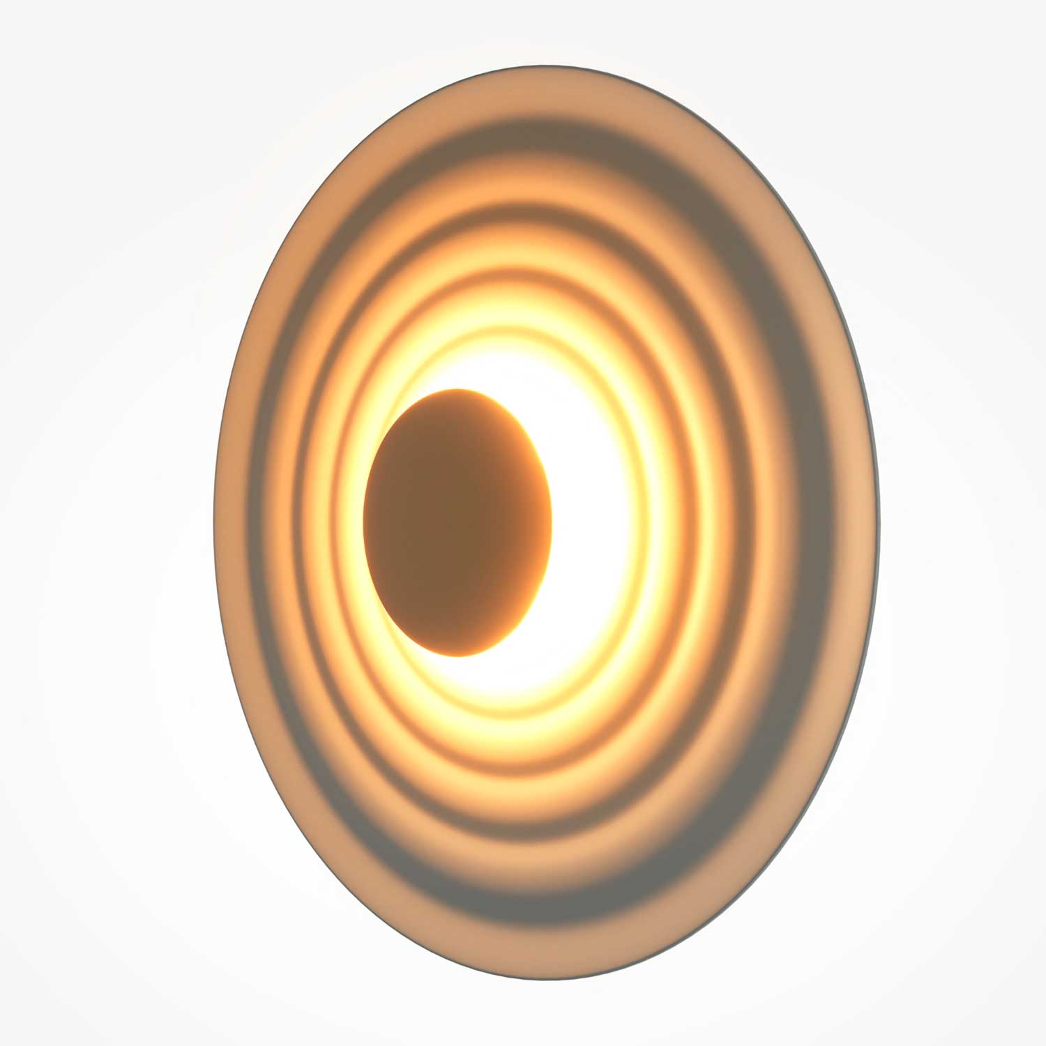 Nami - Applique murale ronde ondulée design pour salon