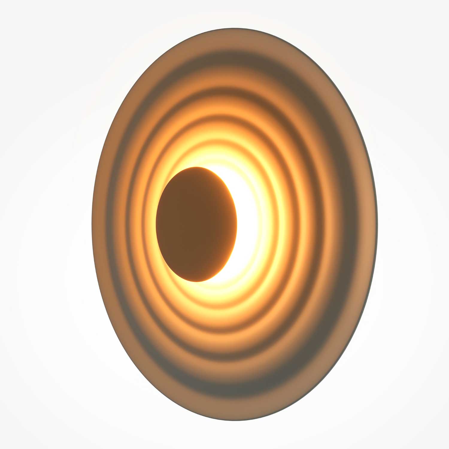 Nami - Applique murale ronde ondulée design pour salon