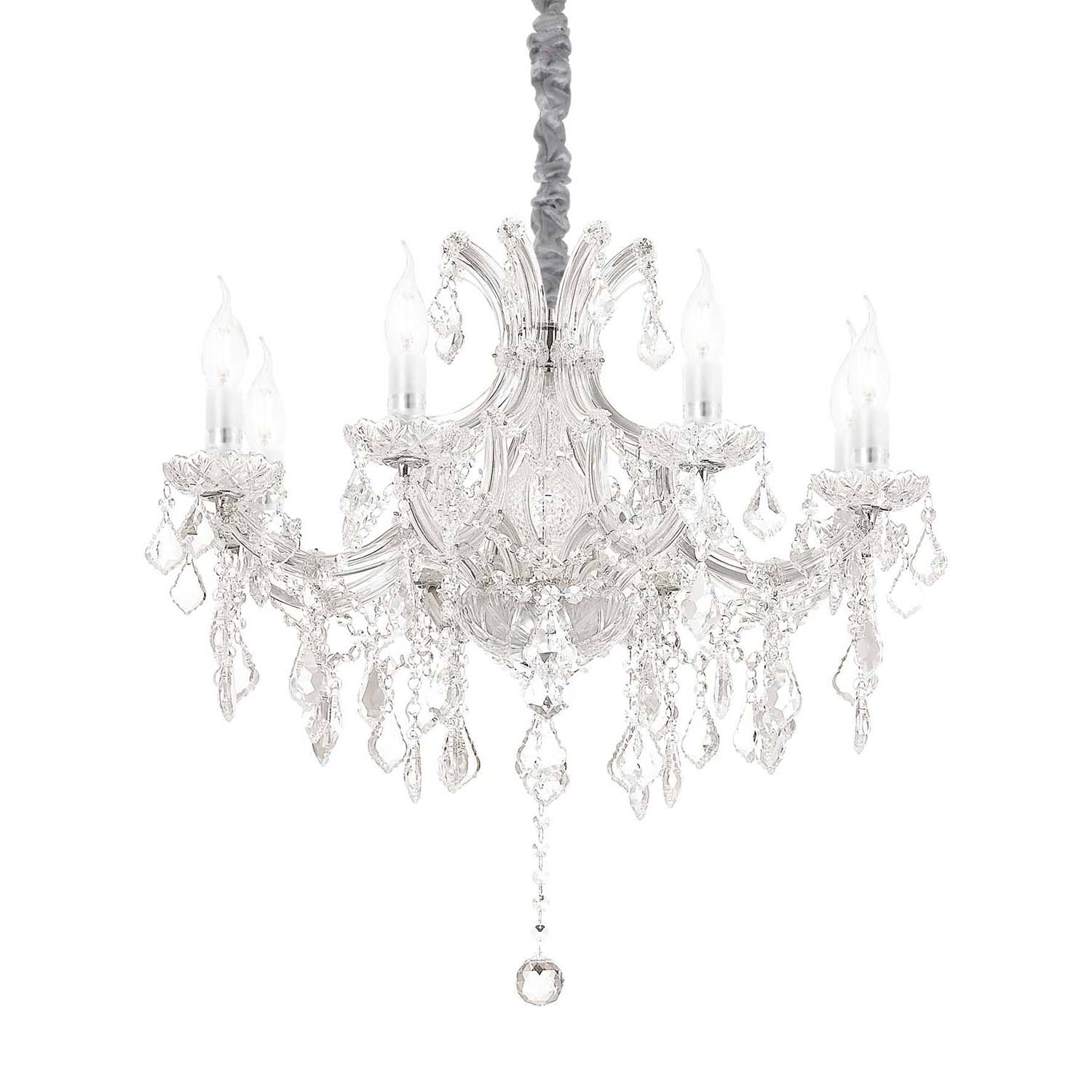 НАПОЛЕОН - Люстра из стекла золотого или серебряного цвета