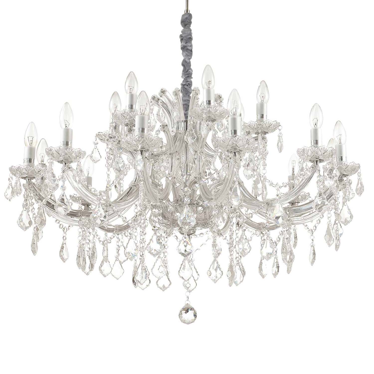 НАПОЛЕОН - Люстра из стекла золотого или серебряного цвета