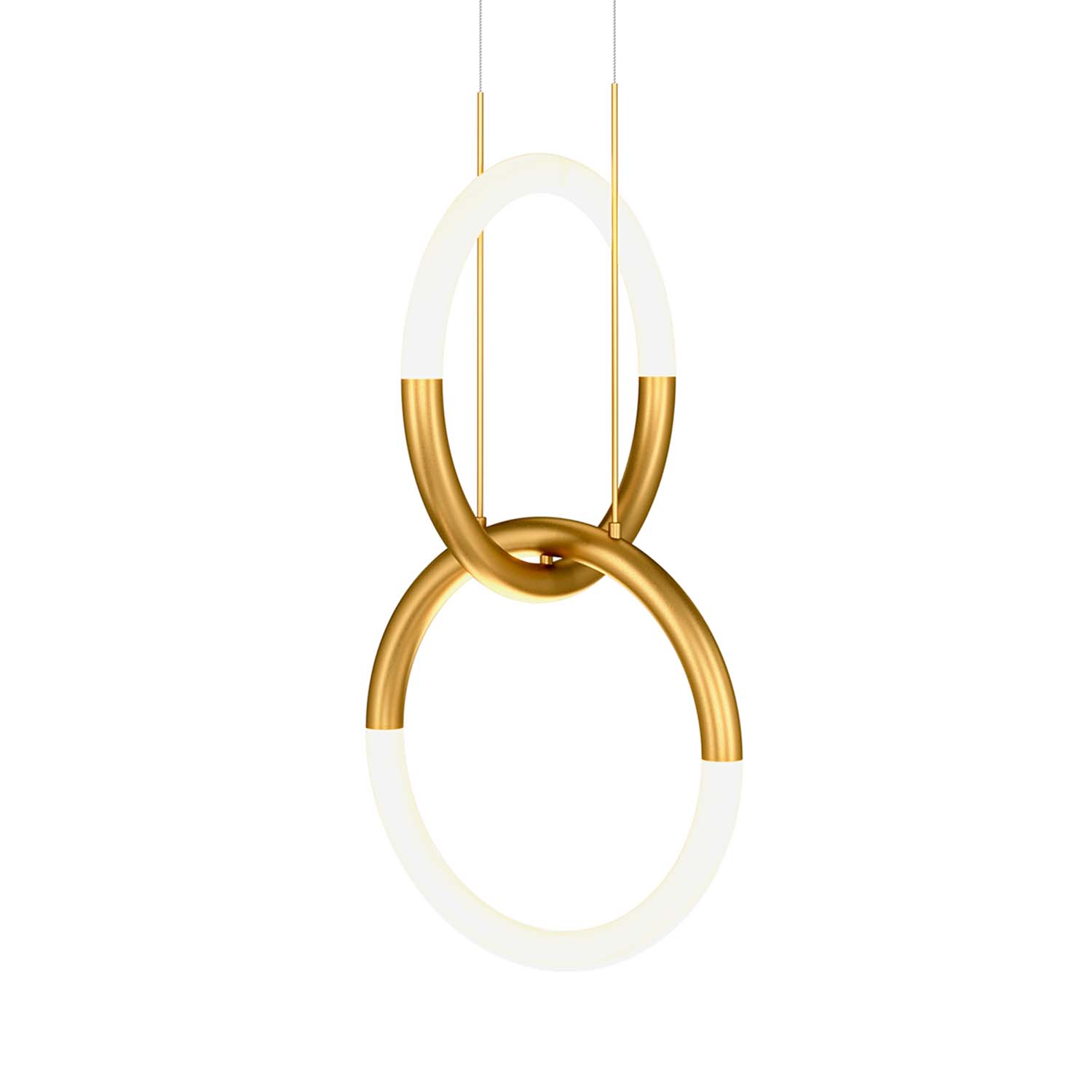 NODE - Modern double ring knot LED pendant light