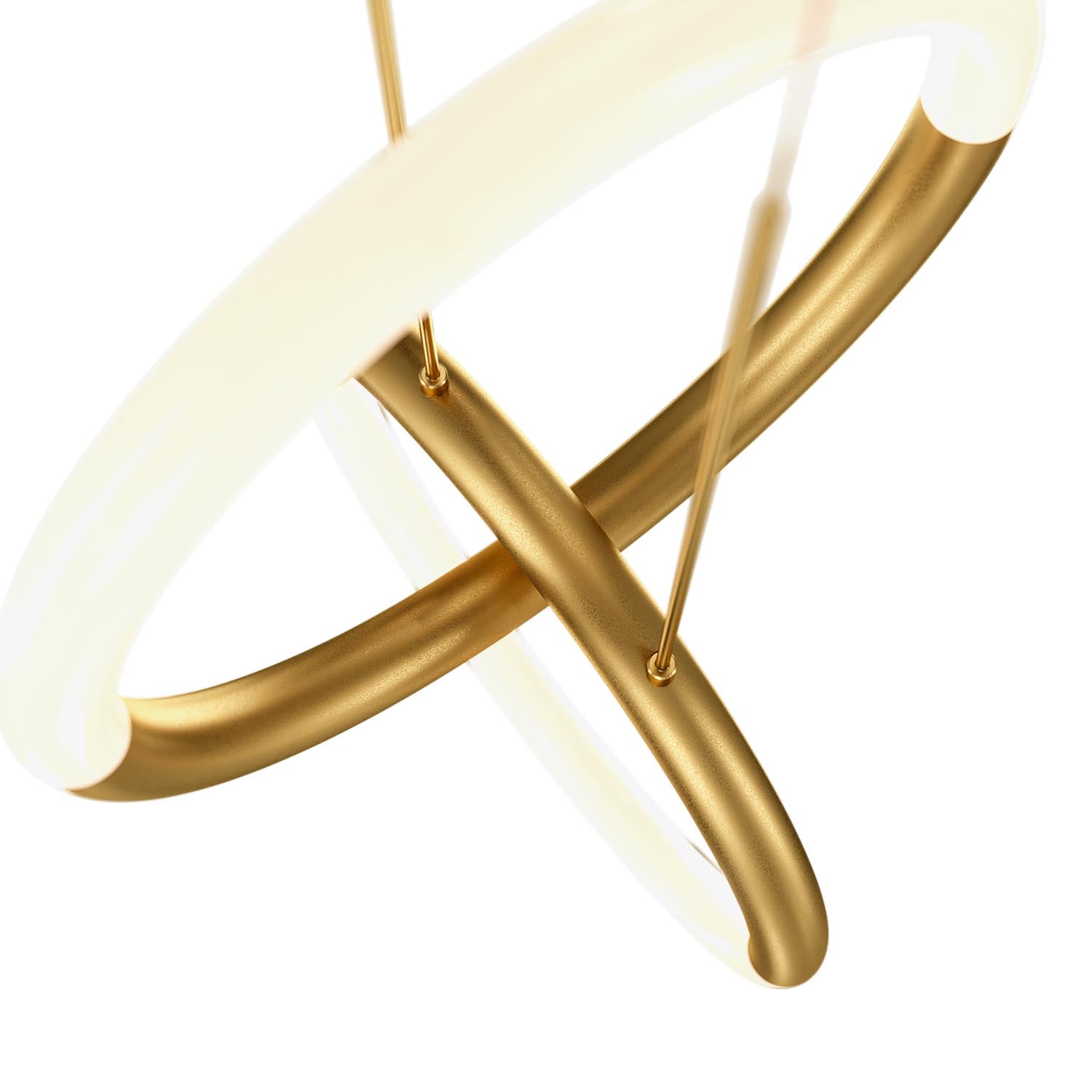 NODE - Modern double ring knot LED pendant light