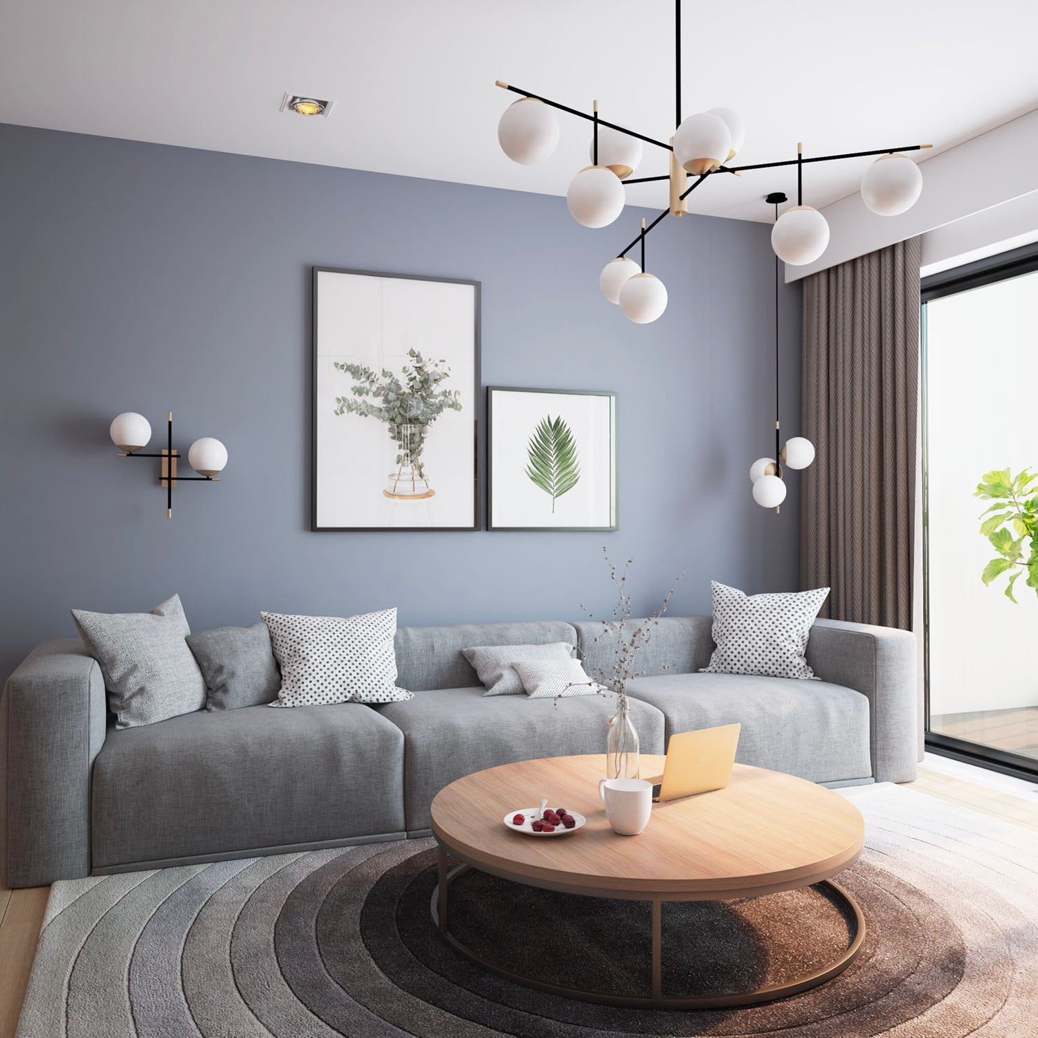 NOSTALGIA - Art-déco-Hängeleuchte aus schwarzem und goldenem Stahl