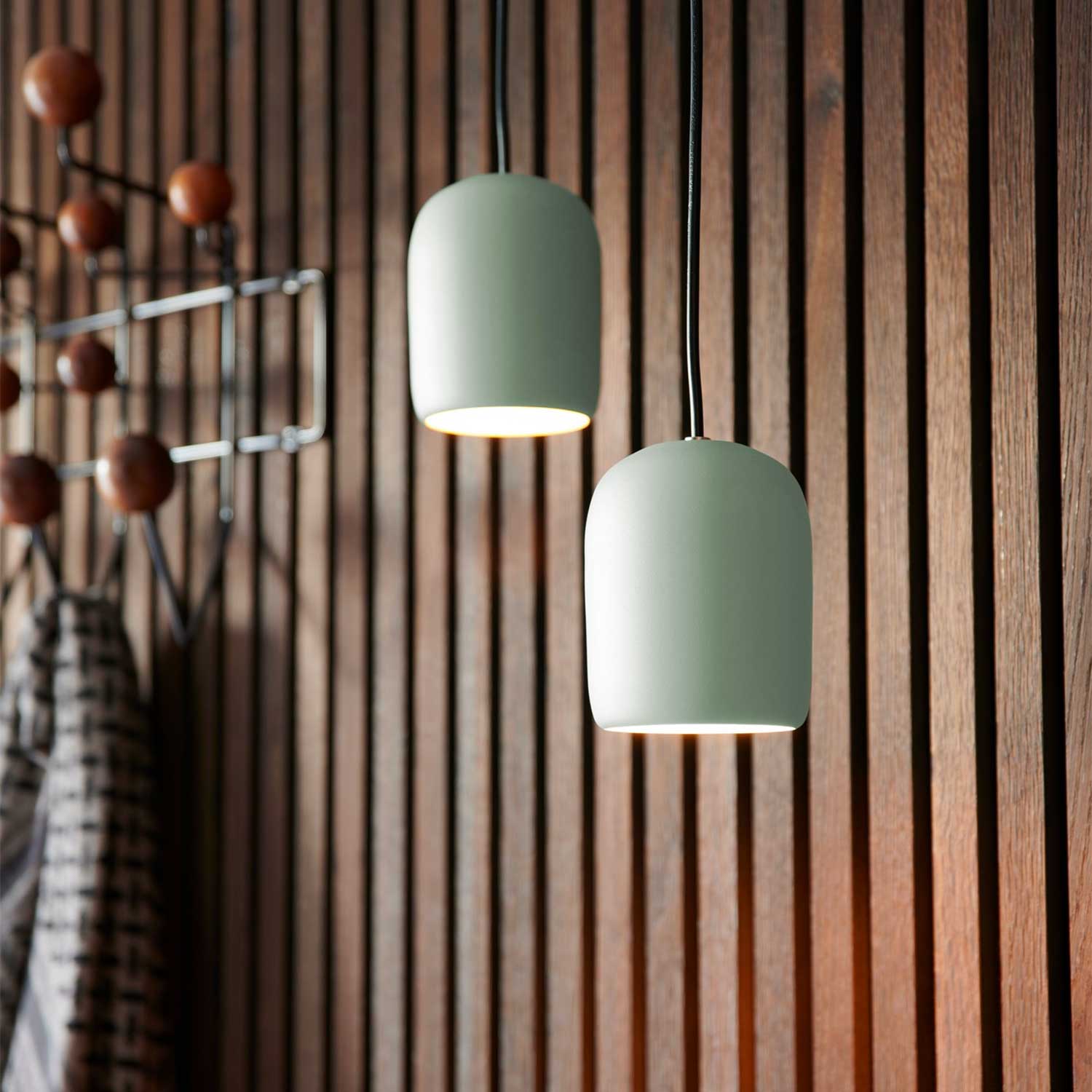 Notti - Suspension en acier coloré pour salon contemporain