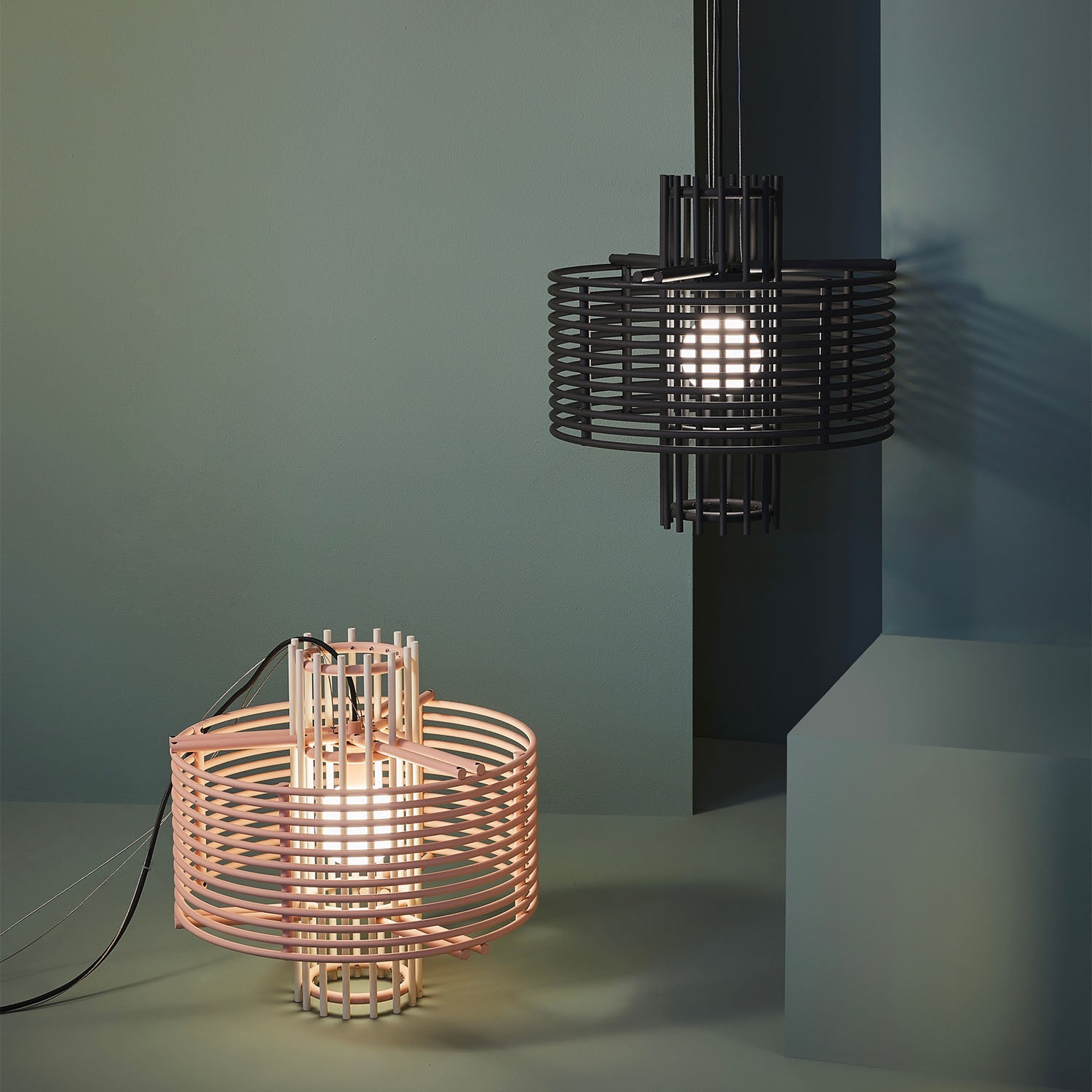 NOVA - Retro-futuristic and avant-garde pendant light