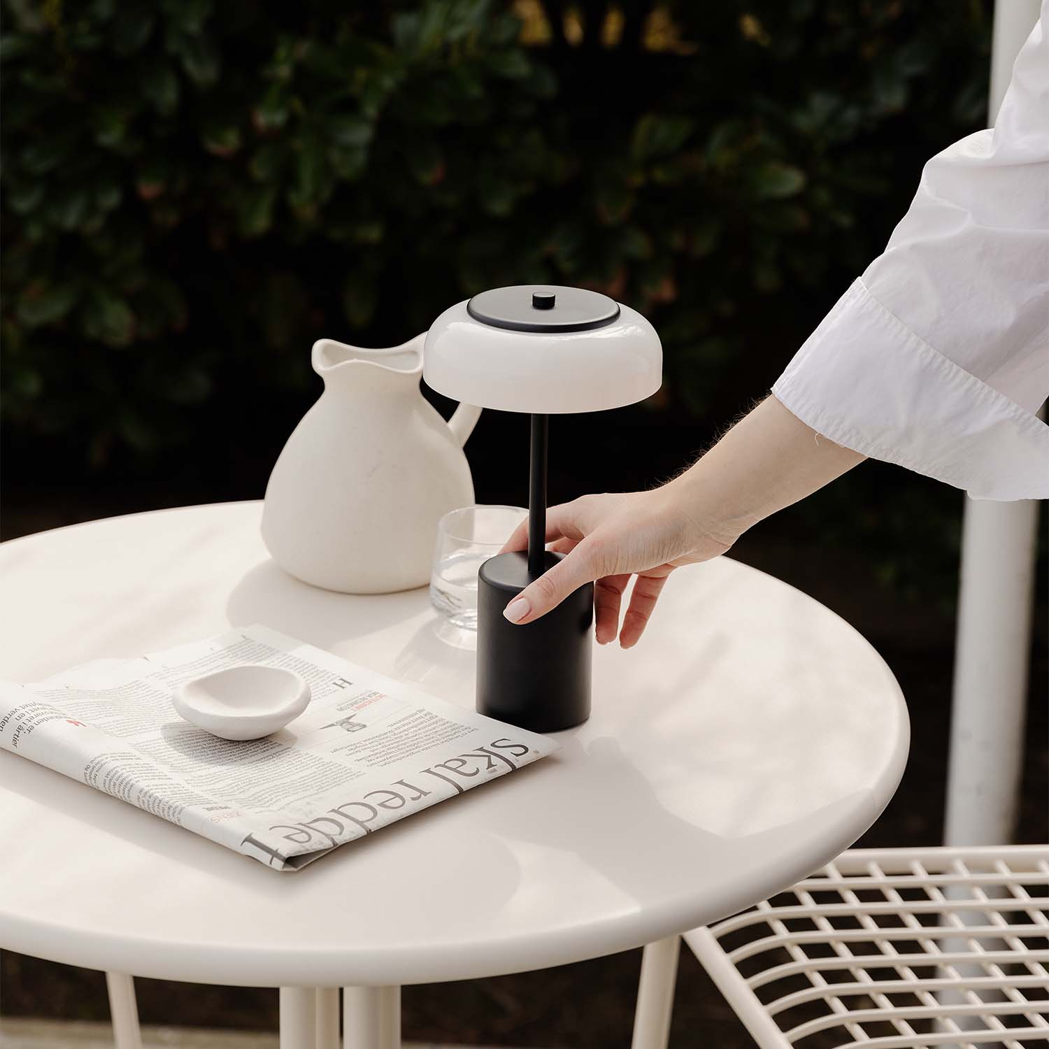 BLOSSI - Lampada portatile ricaricabile senza fili, impermeabile IP65