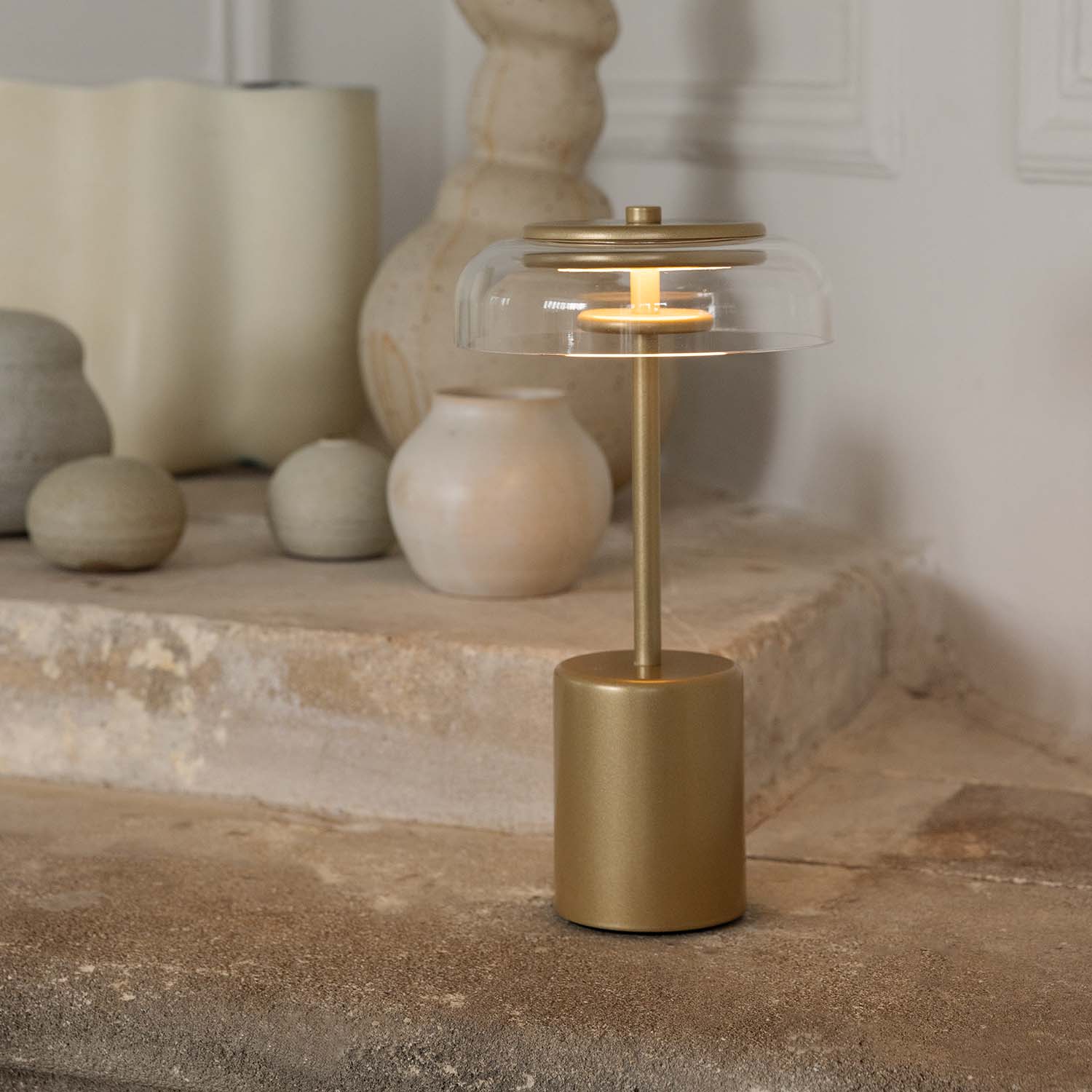 BLOSSI - Lampada portatile ricaricabile senza fili, impermeabile IP65