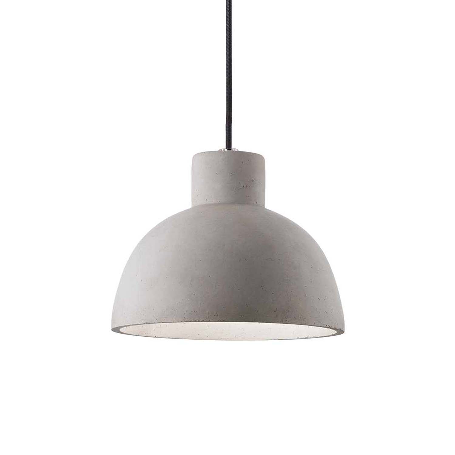 OIL 5 - Gray concrete dome pendant light