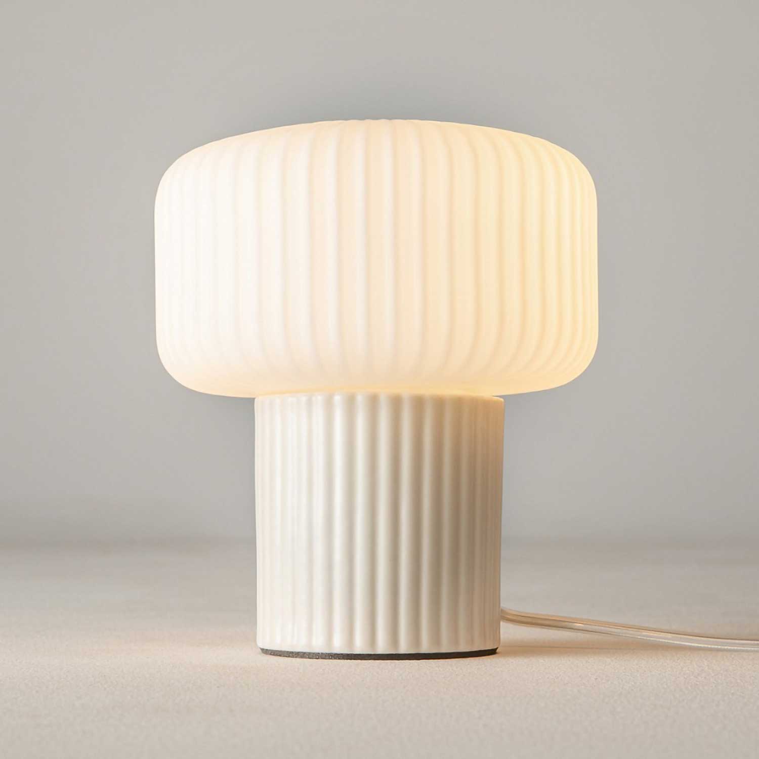 Omaggio - Lampe de table design en céramique blanche