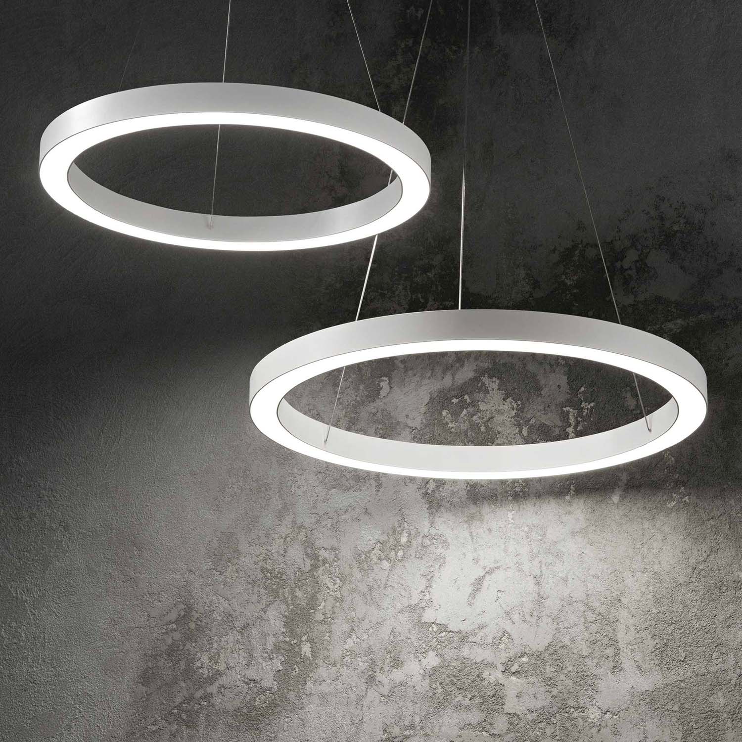 ORACLE - Suspension ring with integrated LED black or white