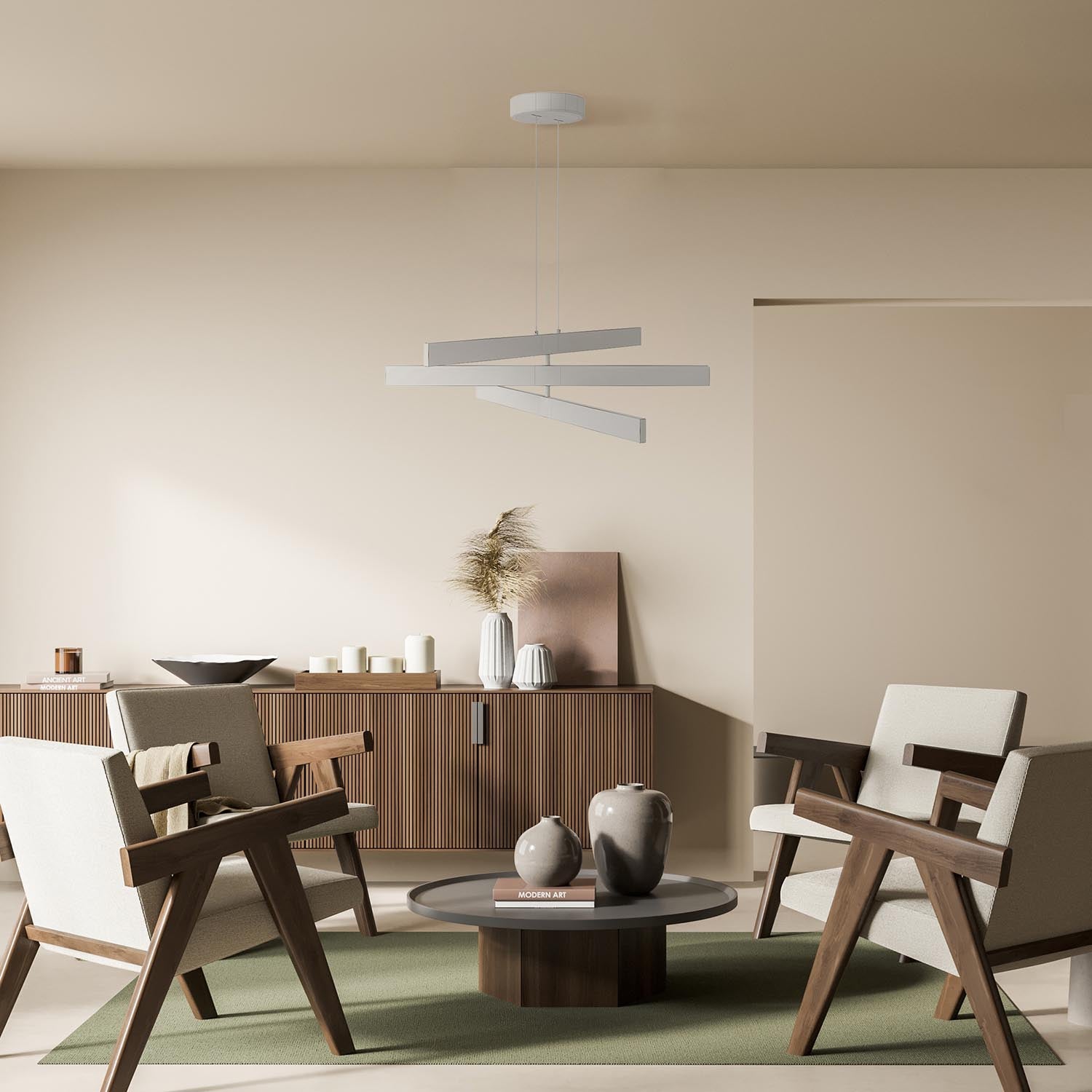 ORIGAMI - LED pendant light with adjustable blades design