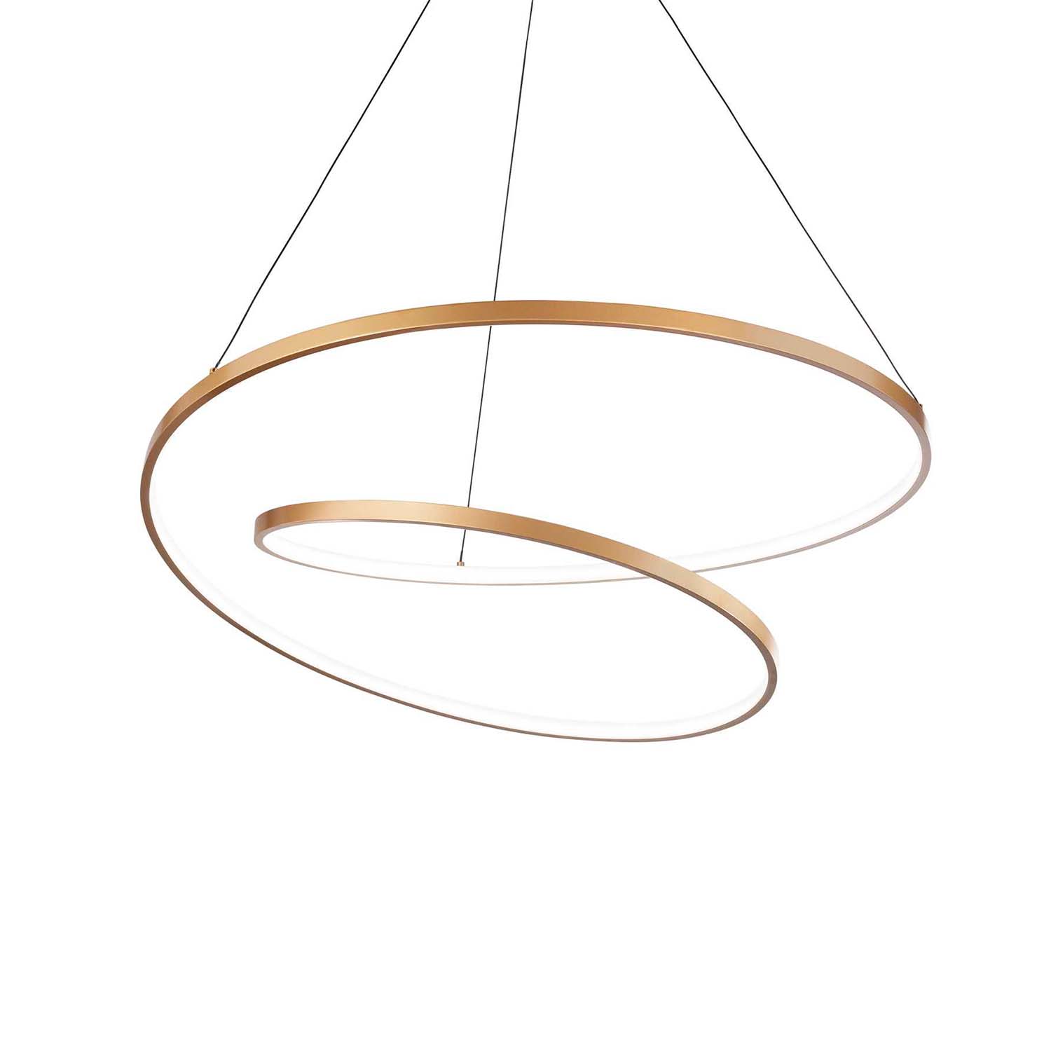 OZ - LED-Hängeleuchte Spirale Stahl schwarz, weiß oder golden