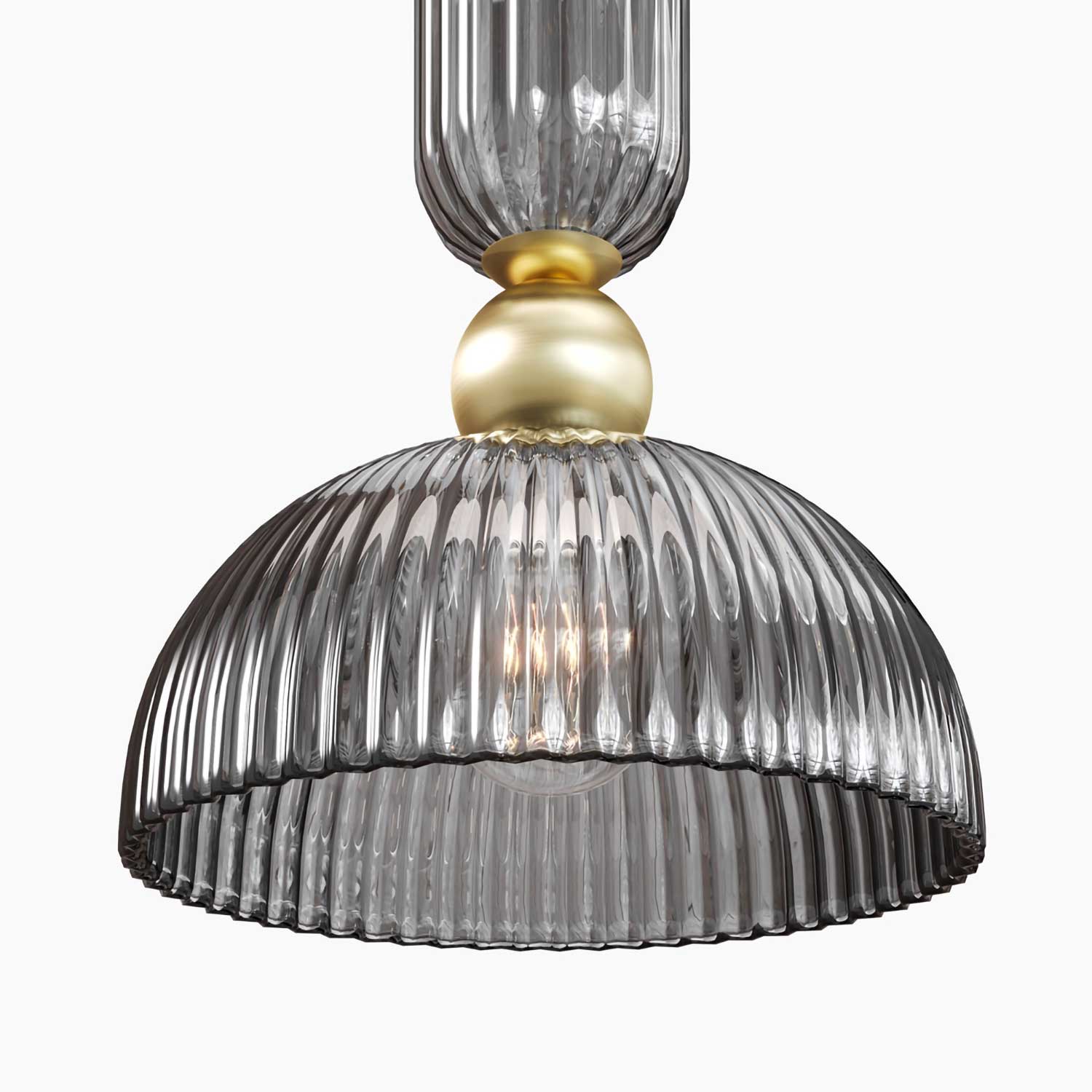 Antic - Chic design glass art deco pendant light for bedroom