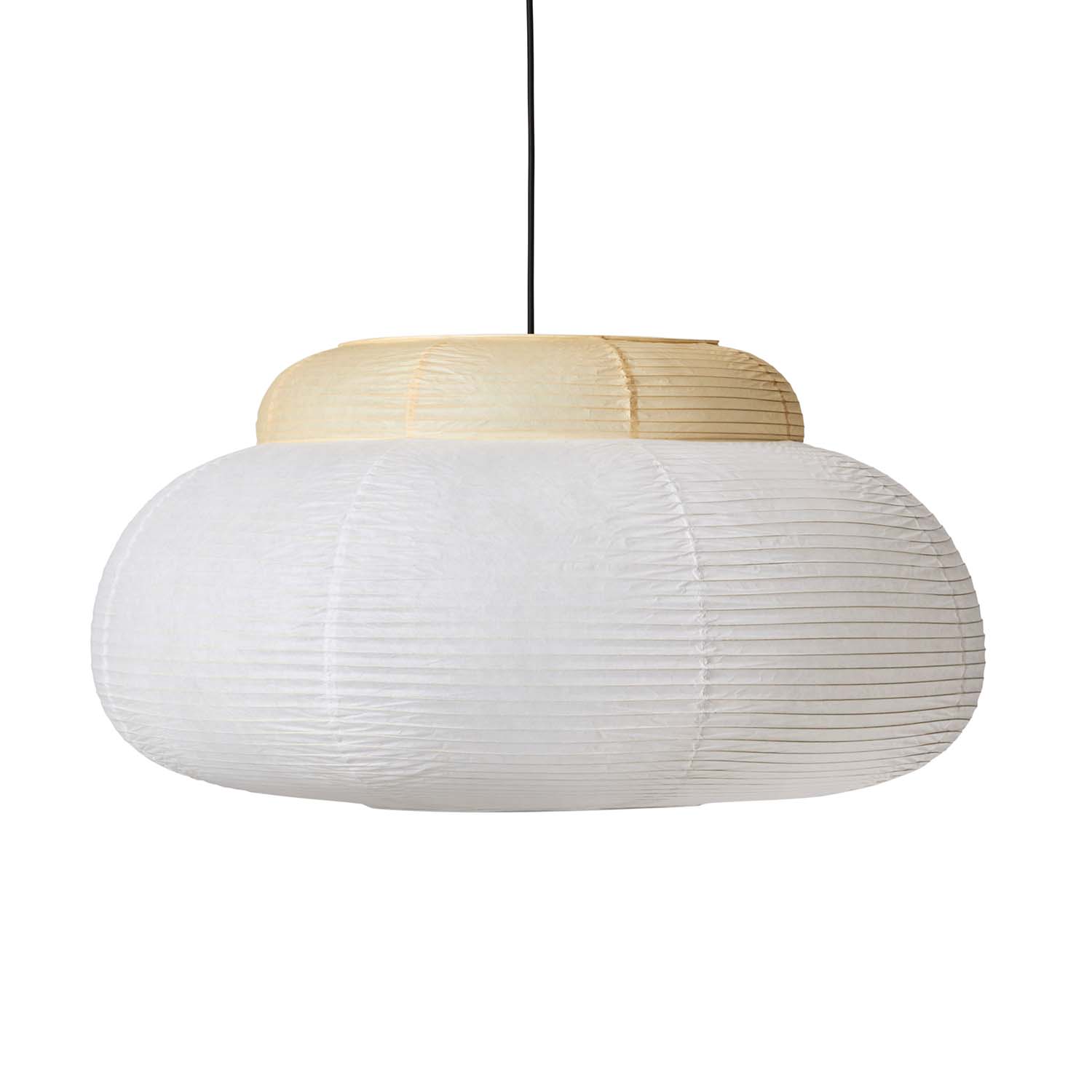 PAPIER - Подвесной светильник из белой бумаги для комнаты в стиле дзен