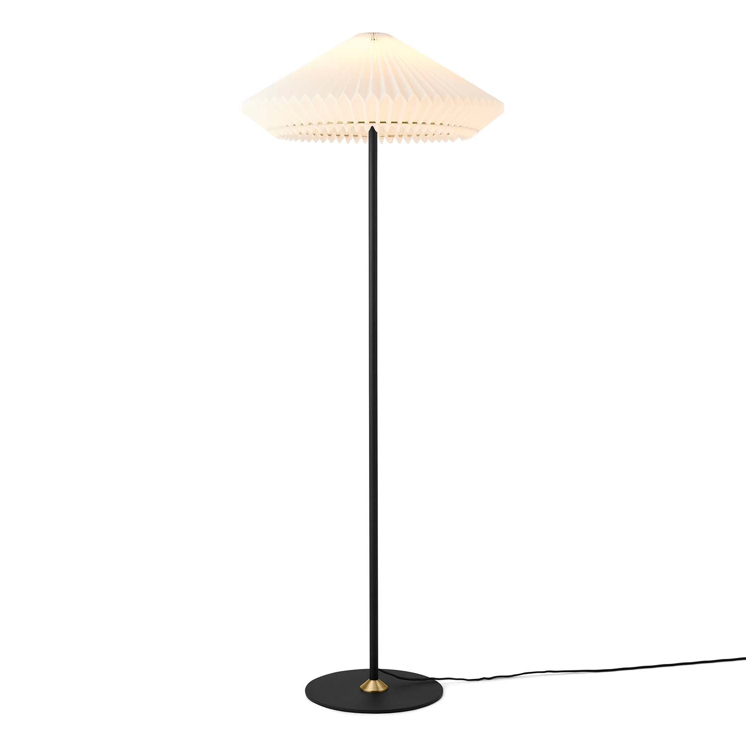 PARIS - Vintage pleated conical design floor lamp