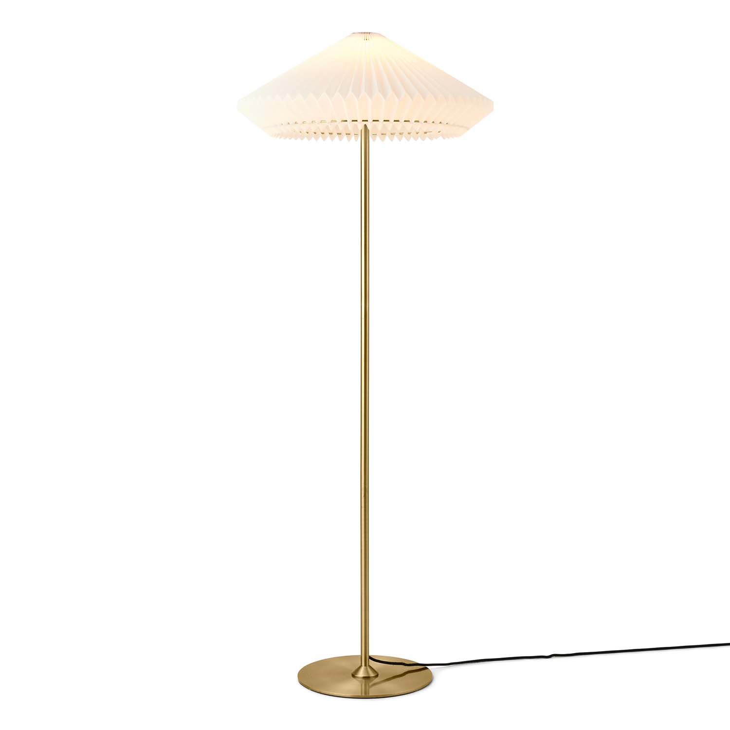 PARIS - Lampadaire vintage plissée design conique