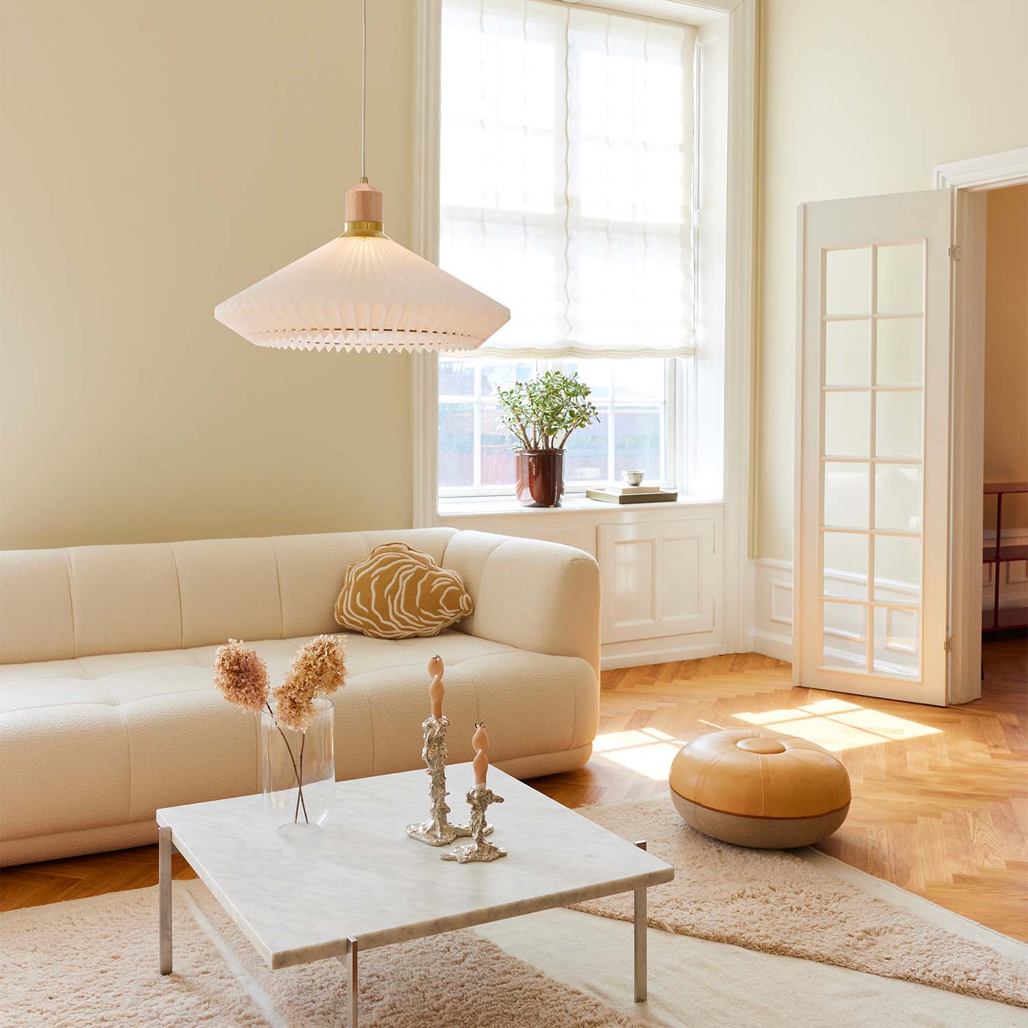 PARIS - Винтажная подвеска с плиссировкой, конический дизайн