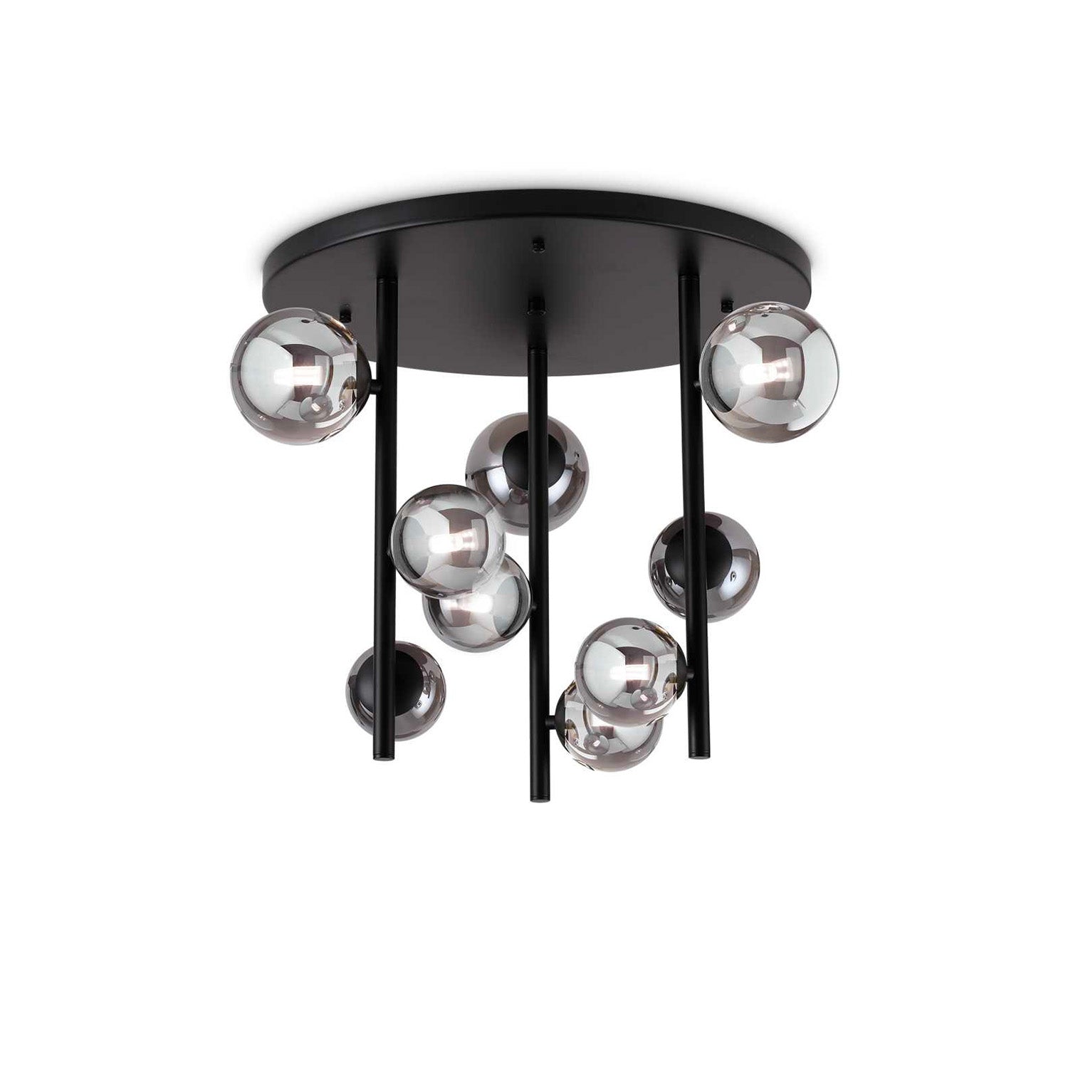 PERLAGE - Plafonnier rond avec boules en verre
